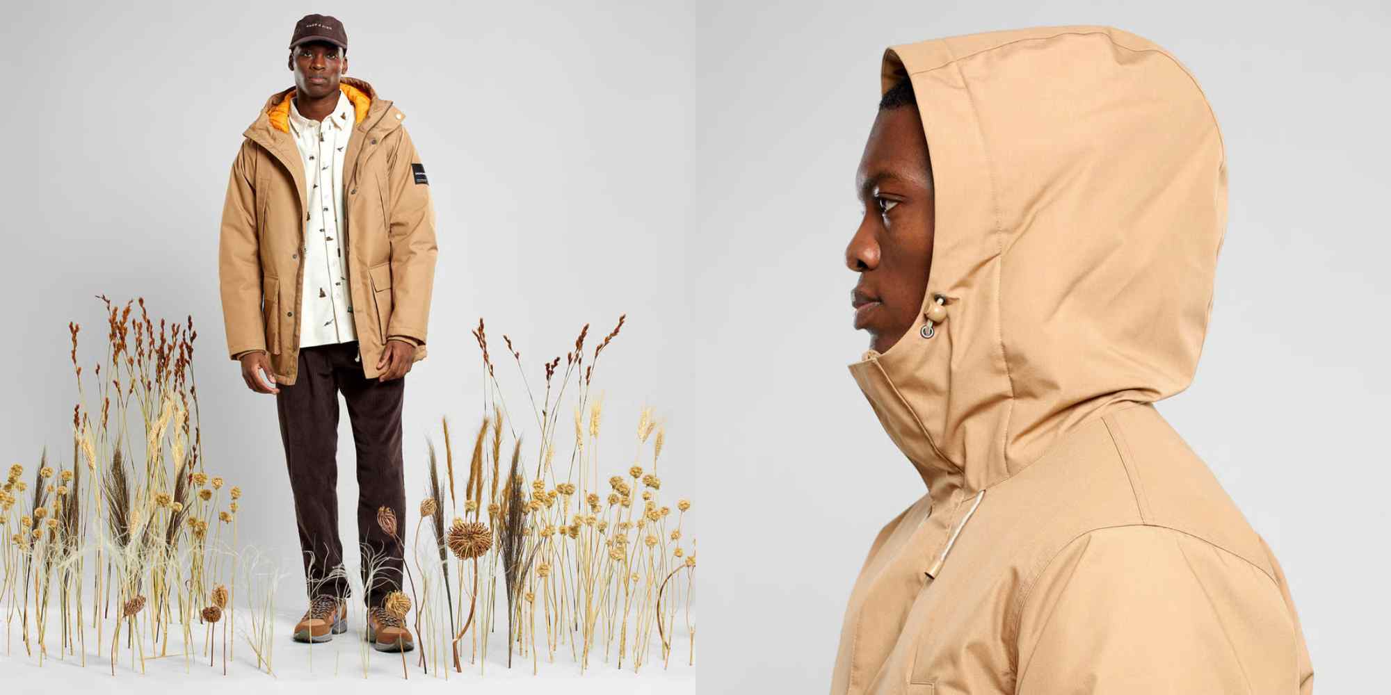 brown parka coat from dedicated