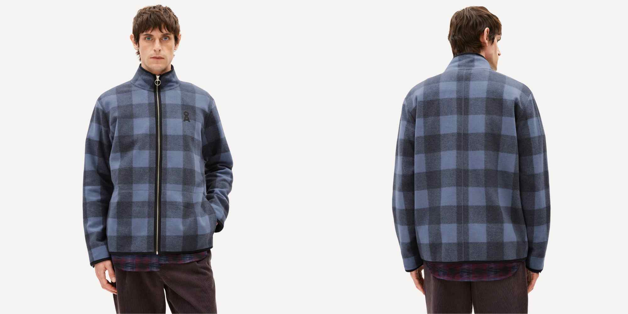checked jacket from armed angels