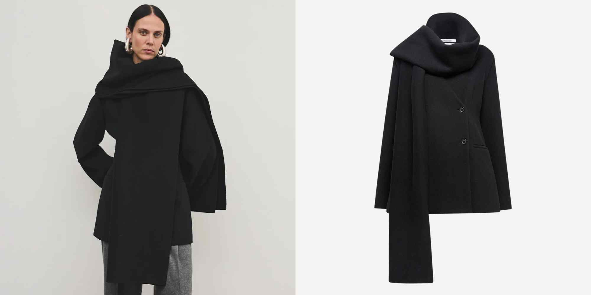 short scarf coat from another tomorrow