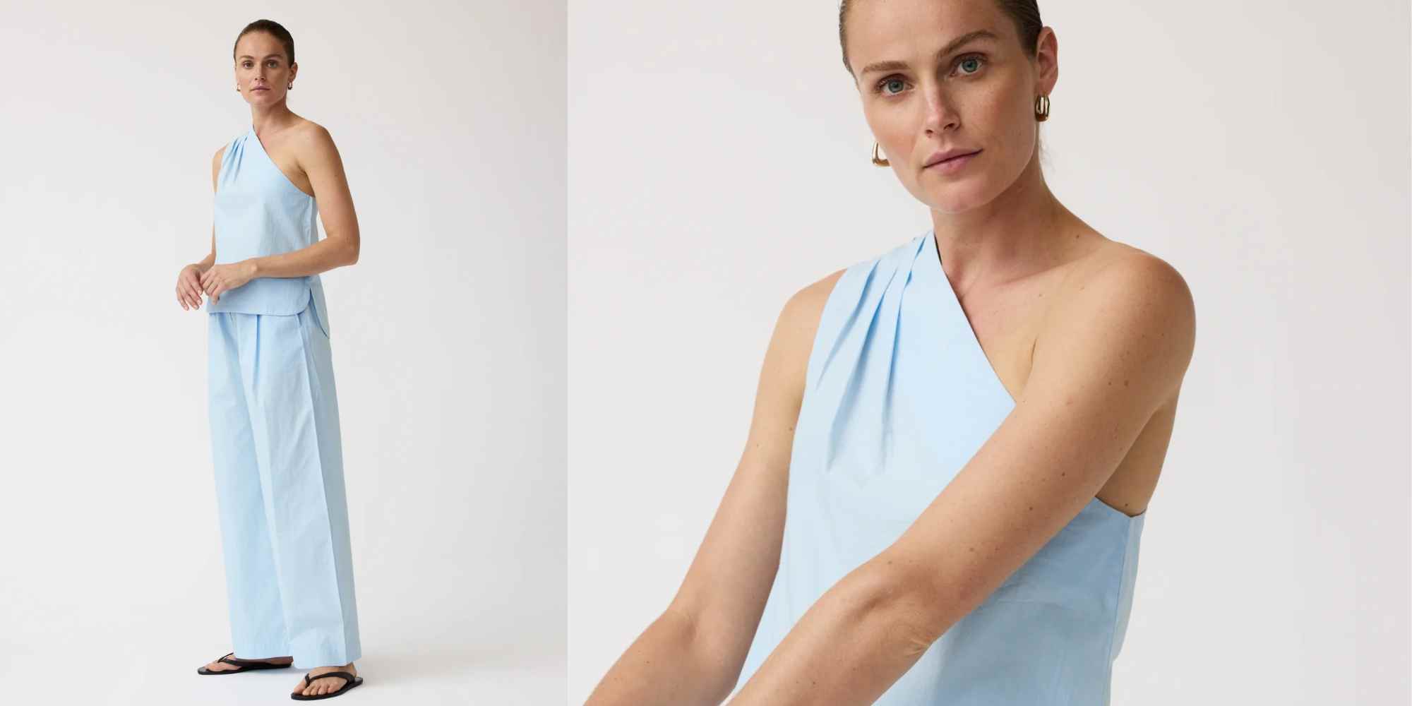 person wearing blue coord from alchemist fashion