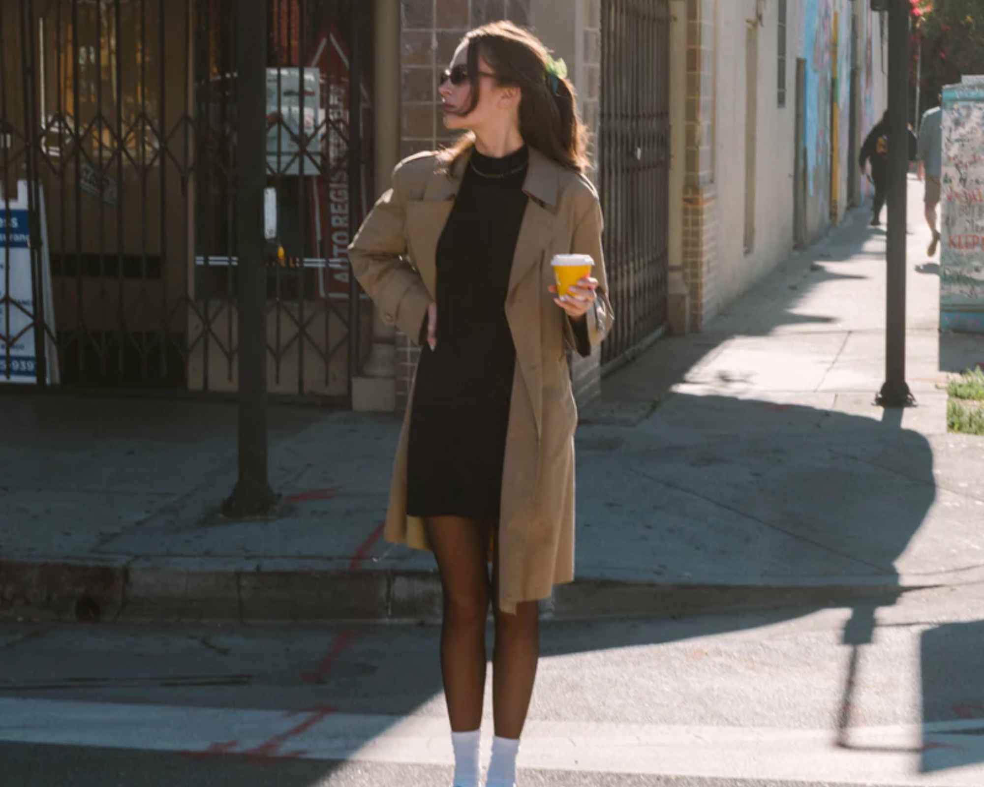 person wearing outfit from whimsy and row, an alternative to brandy melville