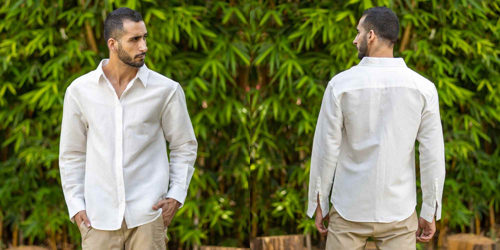 White linen shirt from SeamsFriendly