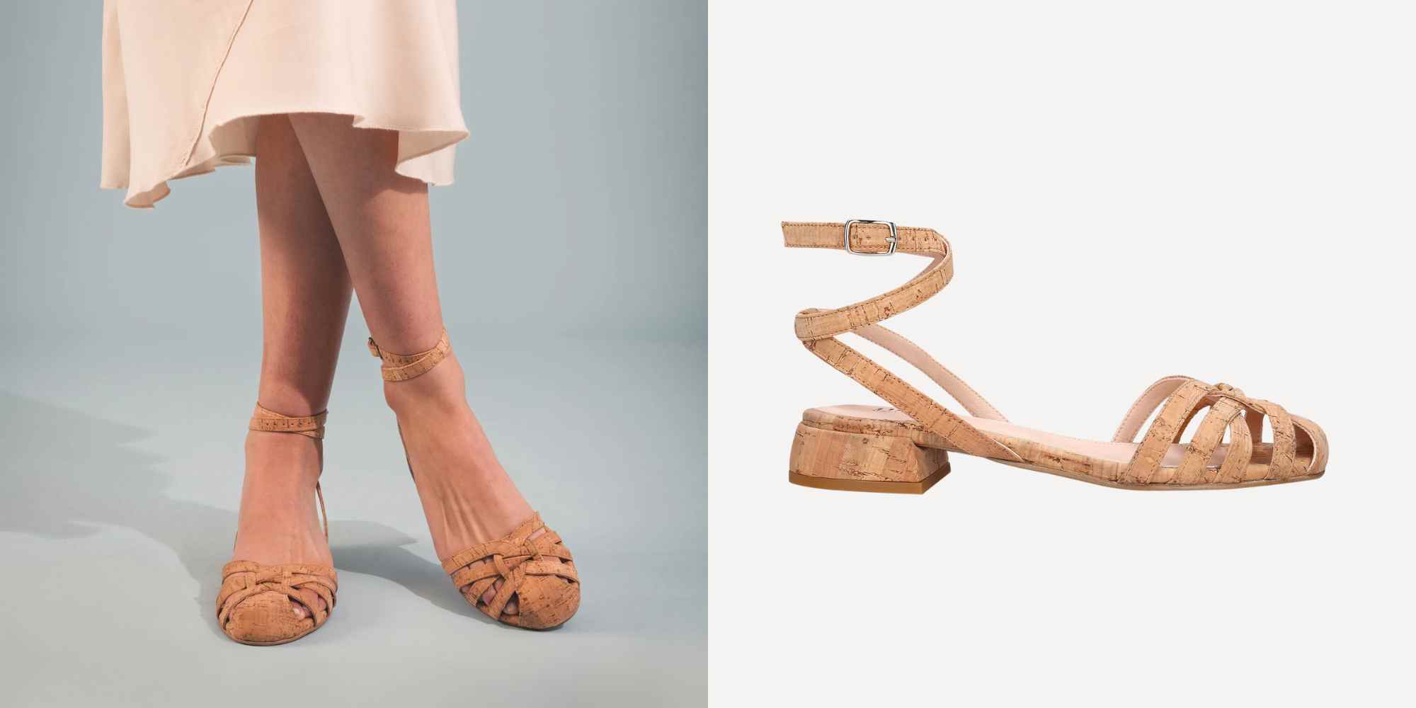 vegan cork sandals from nae