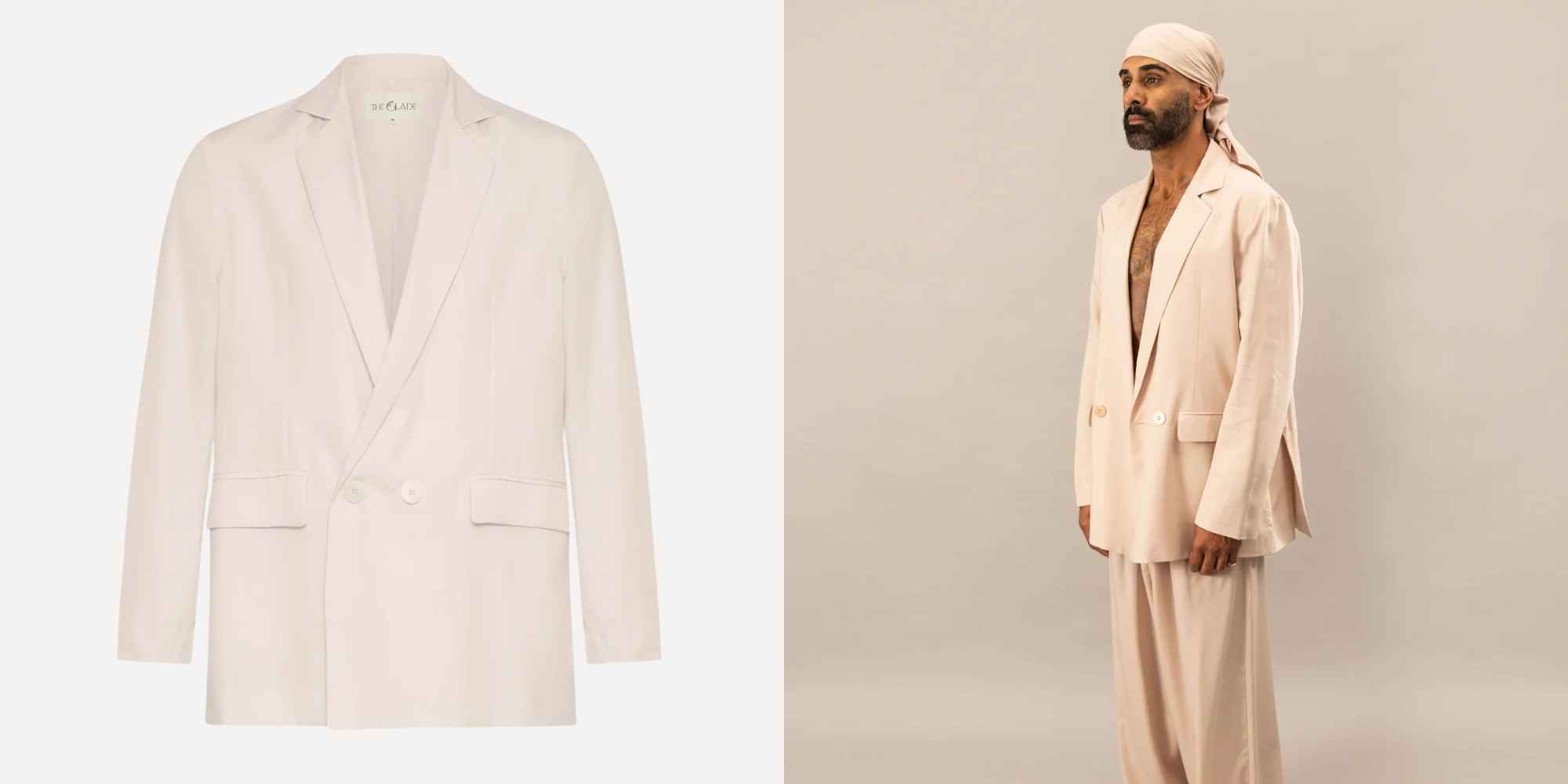 white blazer from the glade