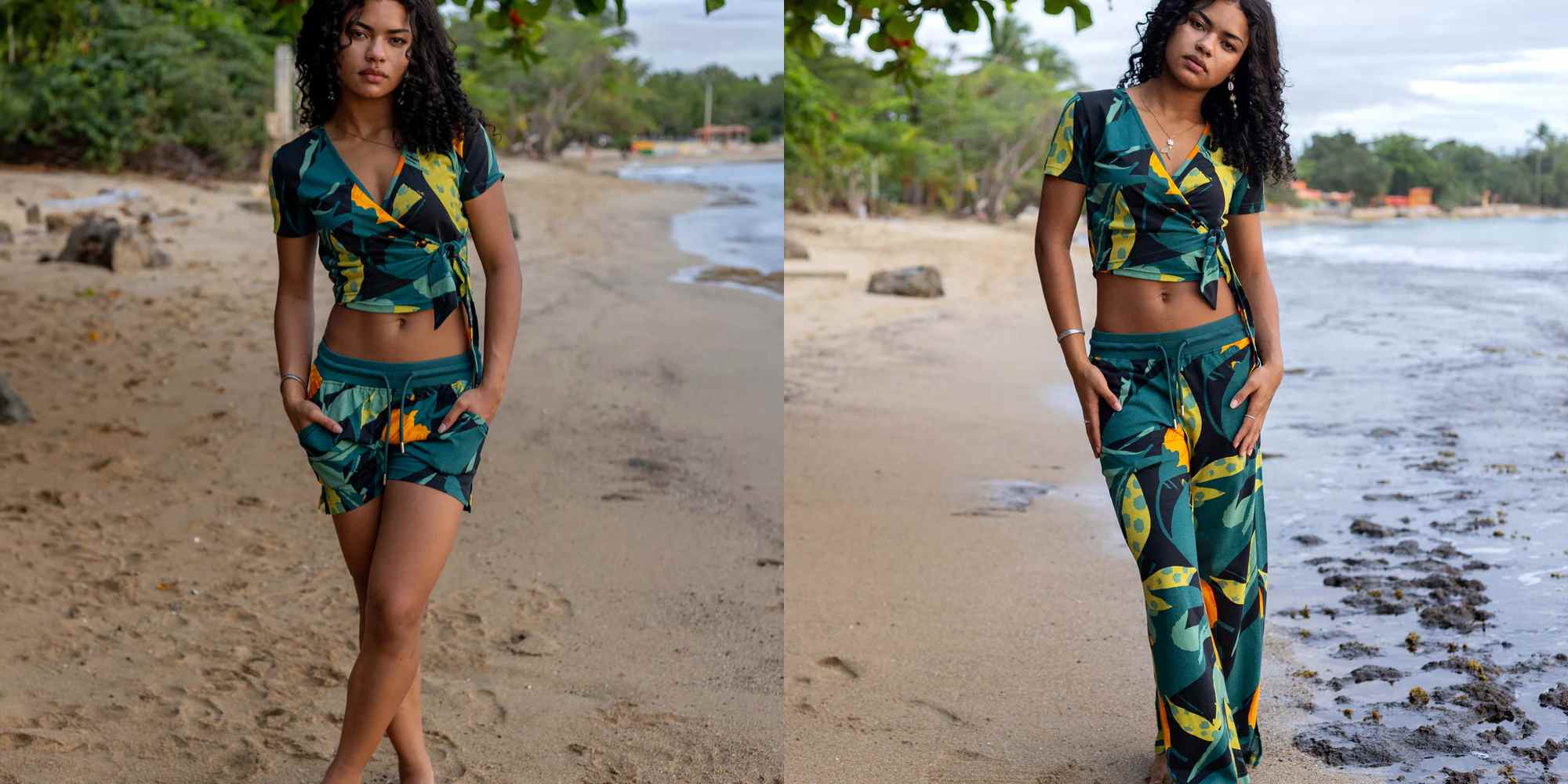 printed loungewear co-ord from happy earth