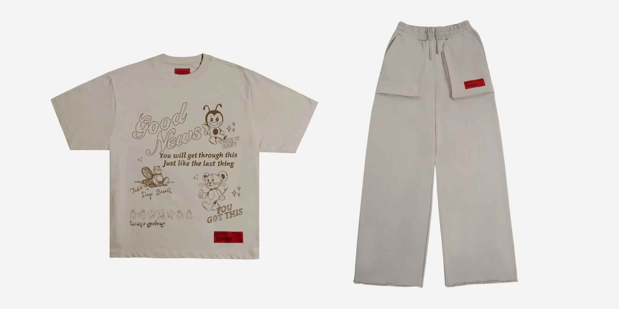printed loungewear set from chnge