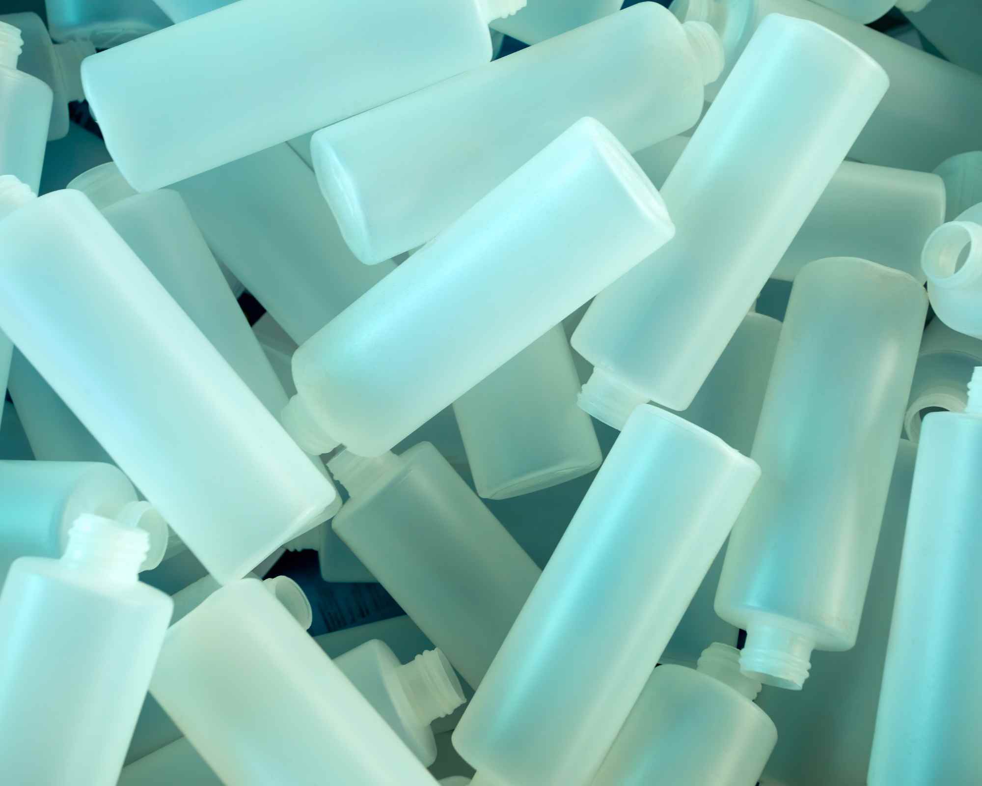 Empty bottles for beauty packaging