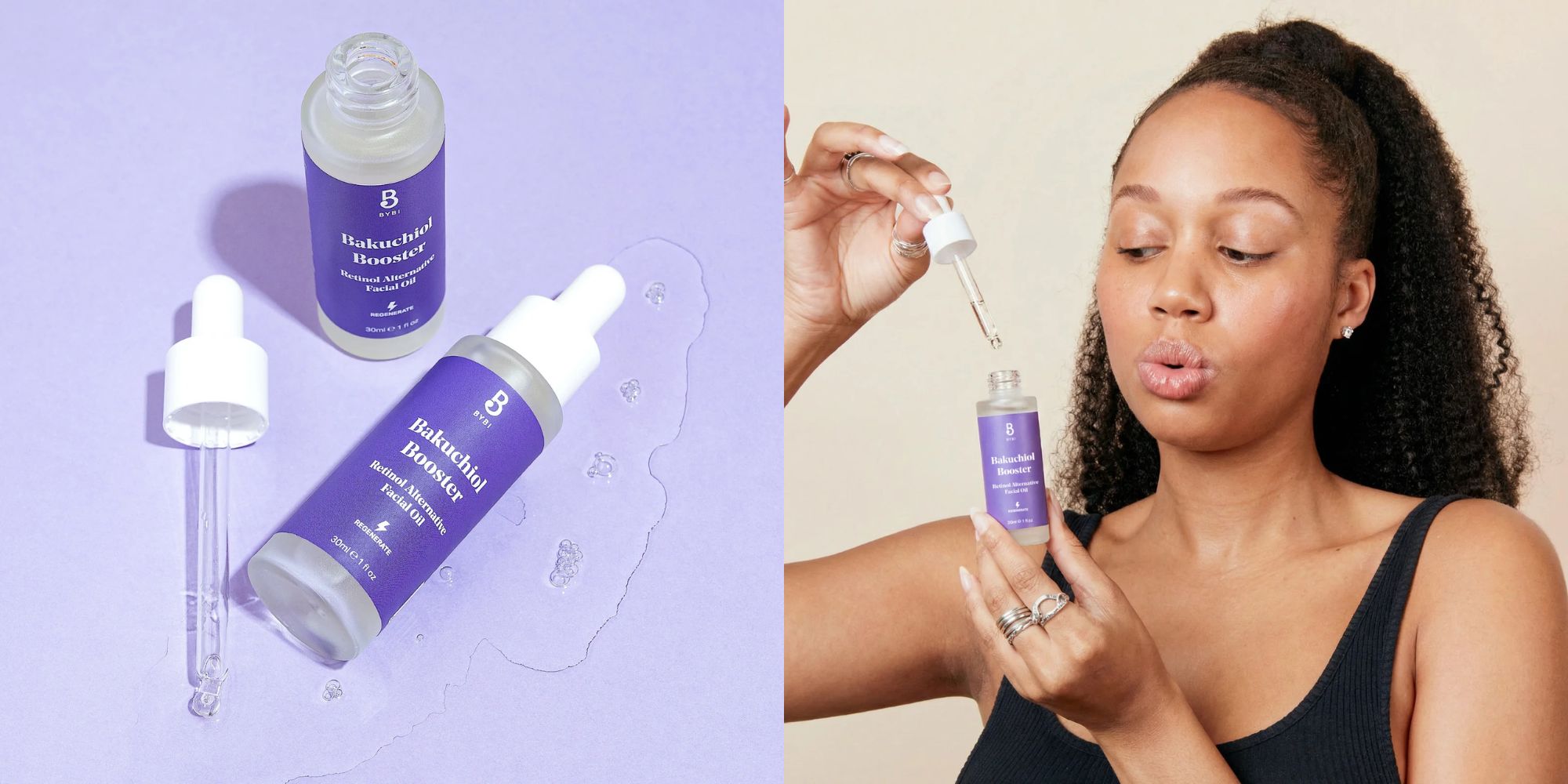 facial oil drops from vegan beauty brand bybi