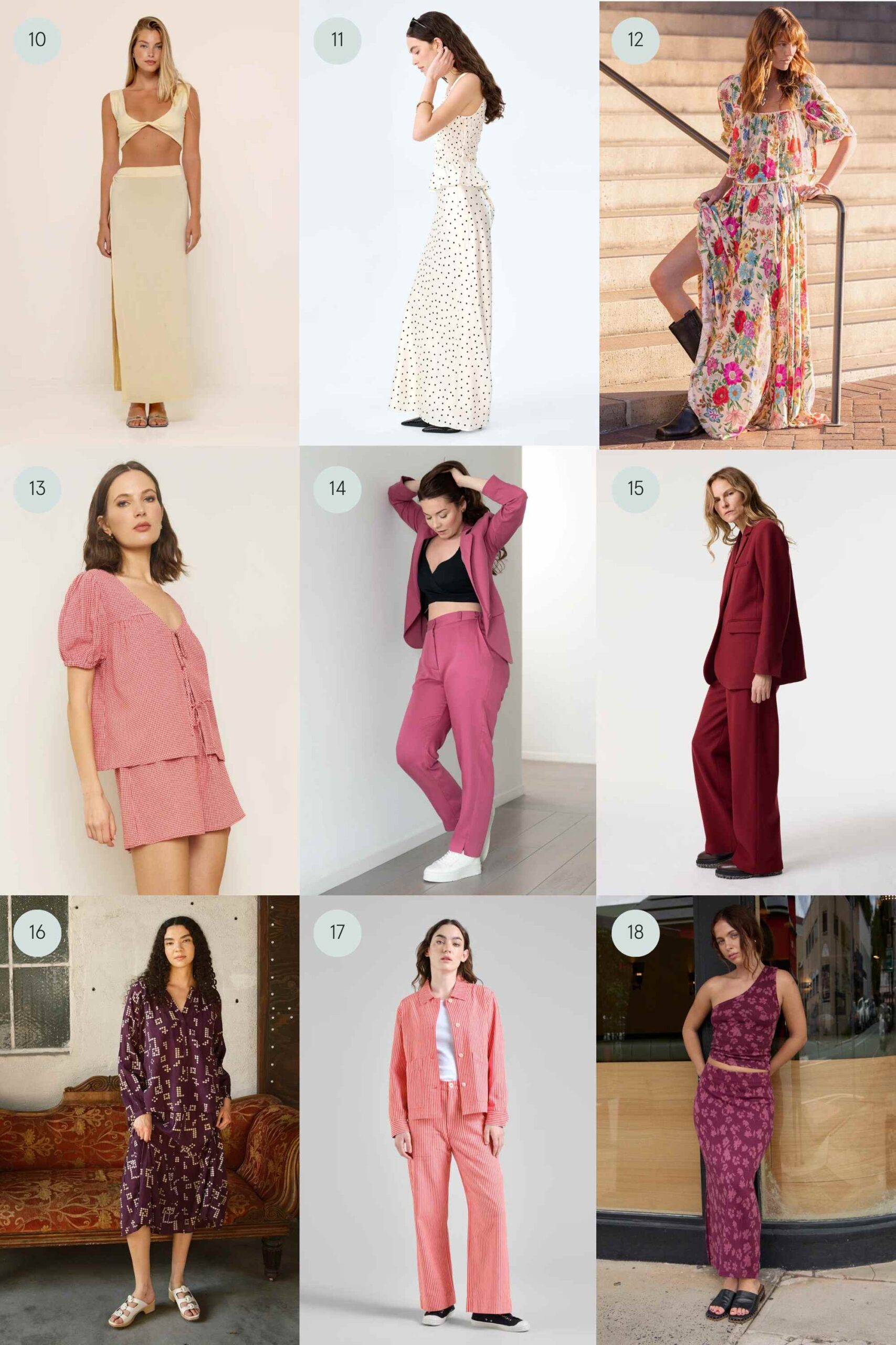 more sustainable co-ords and suits