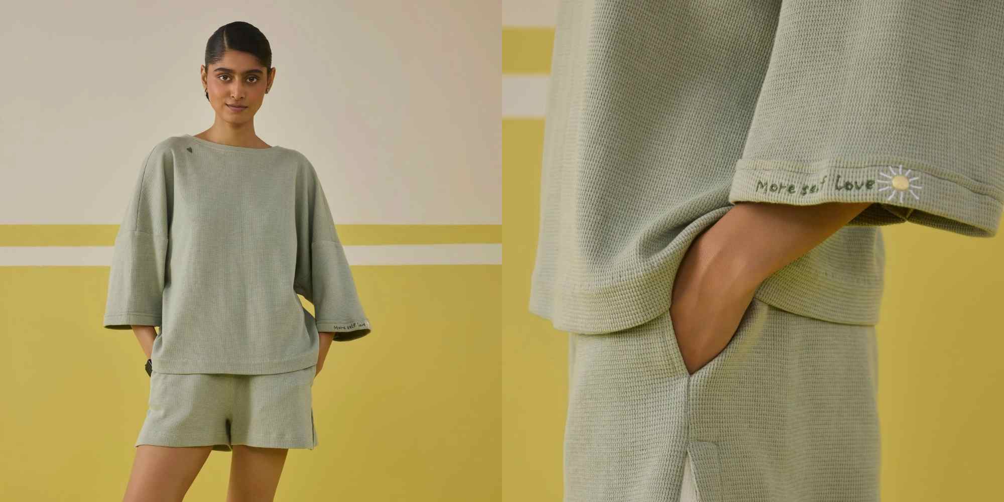 person wearing t-shirt from sui