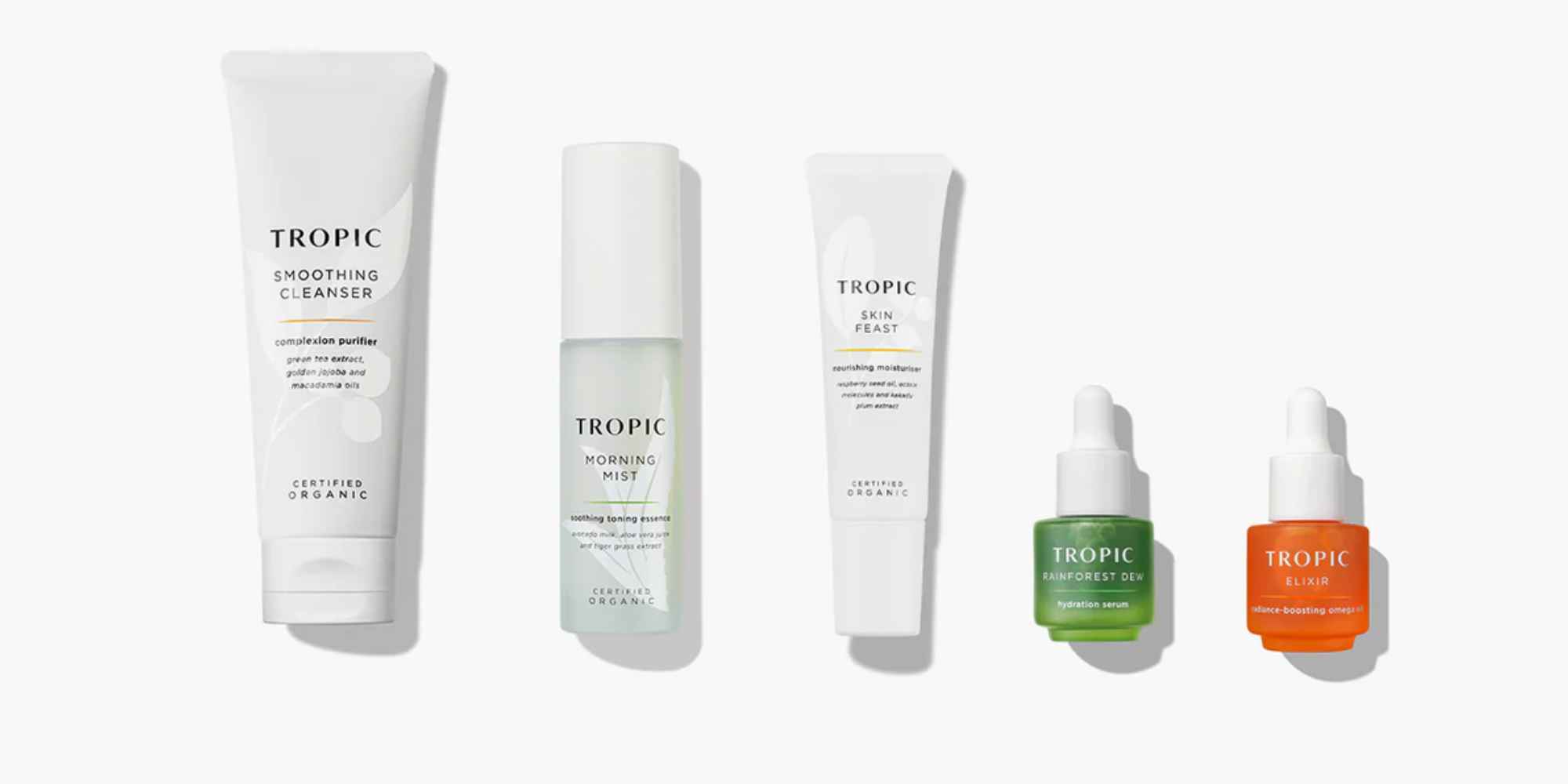 products from tropic skincare