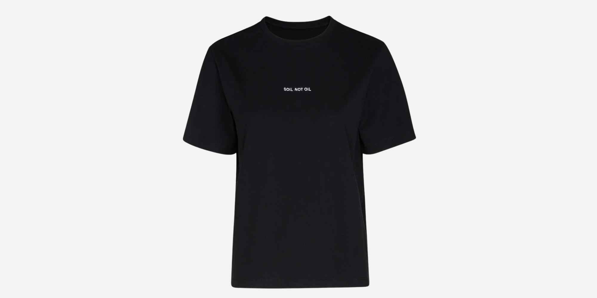 soil not oil t-shirt from akyn