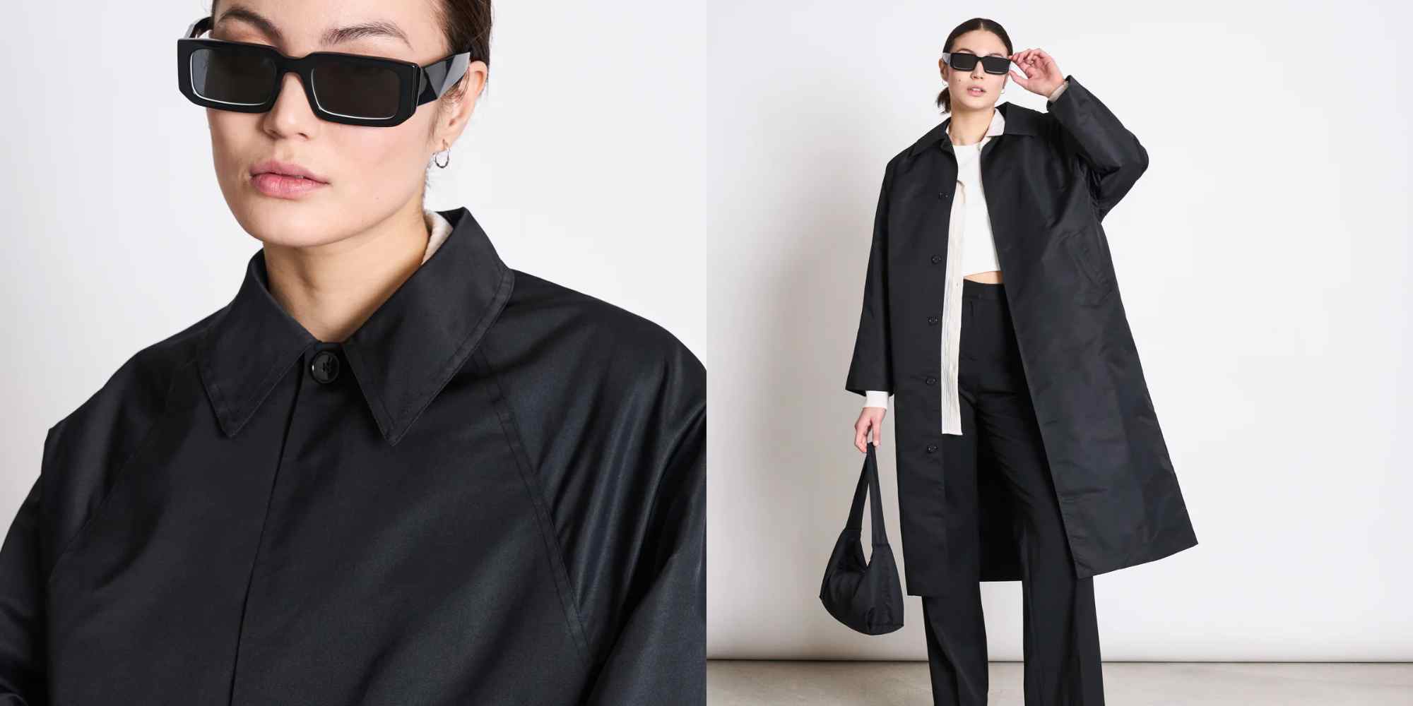 recycled nylon coat from jan n june