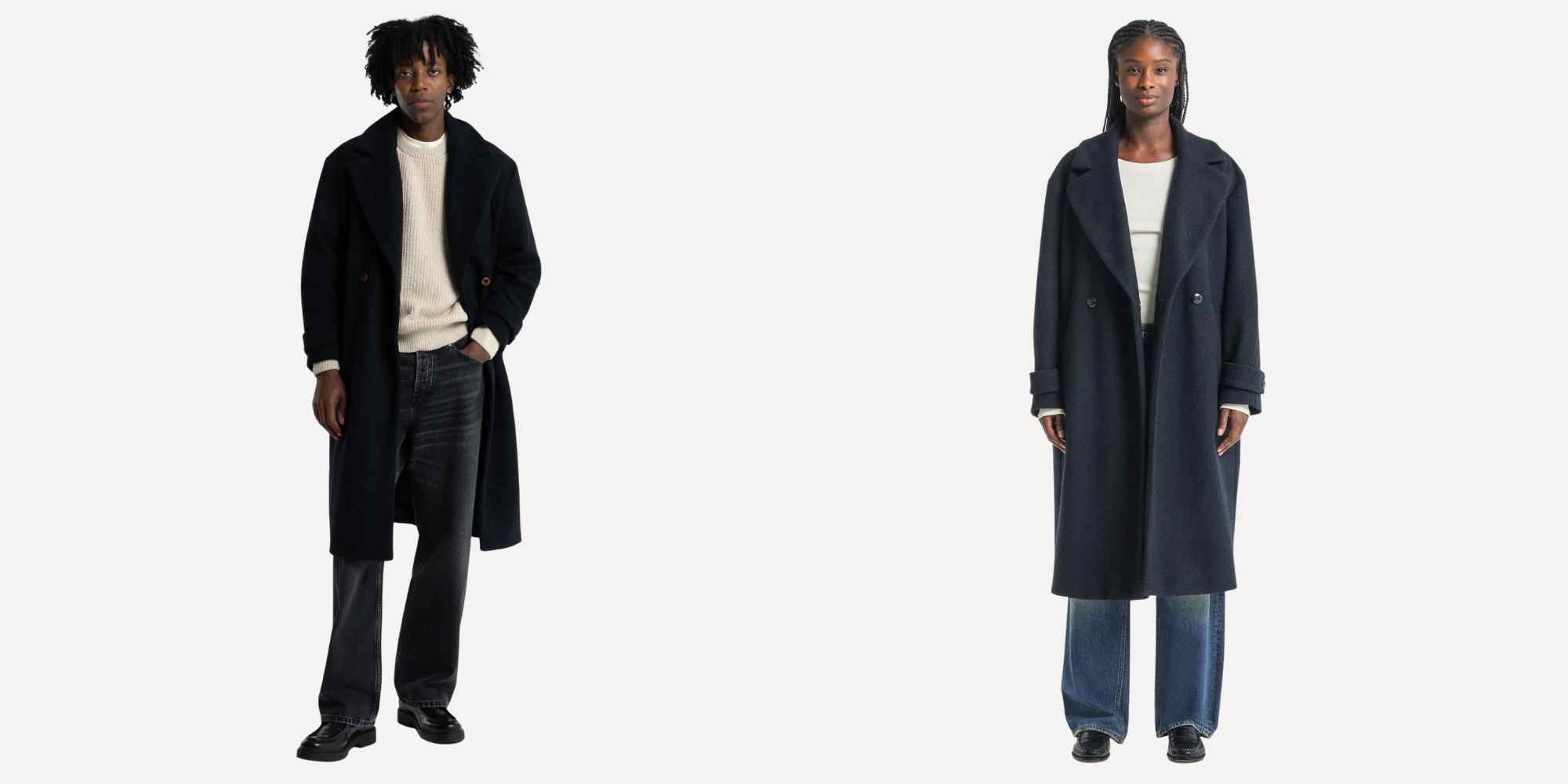 wool overcoat from kings of indigo