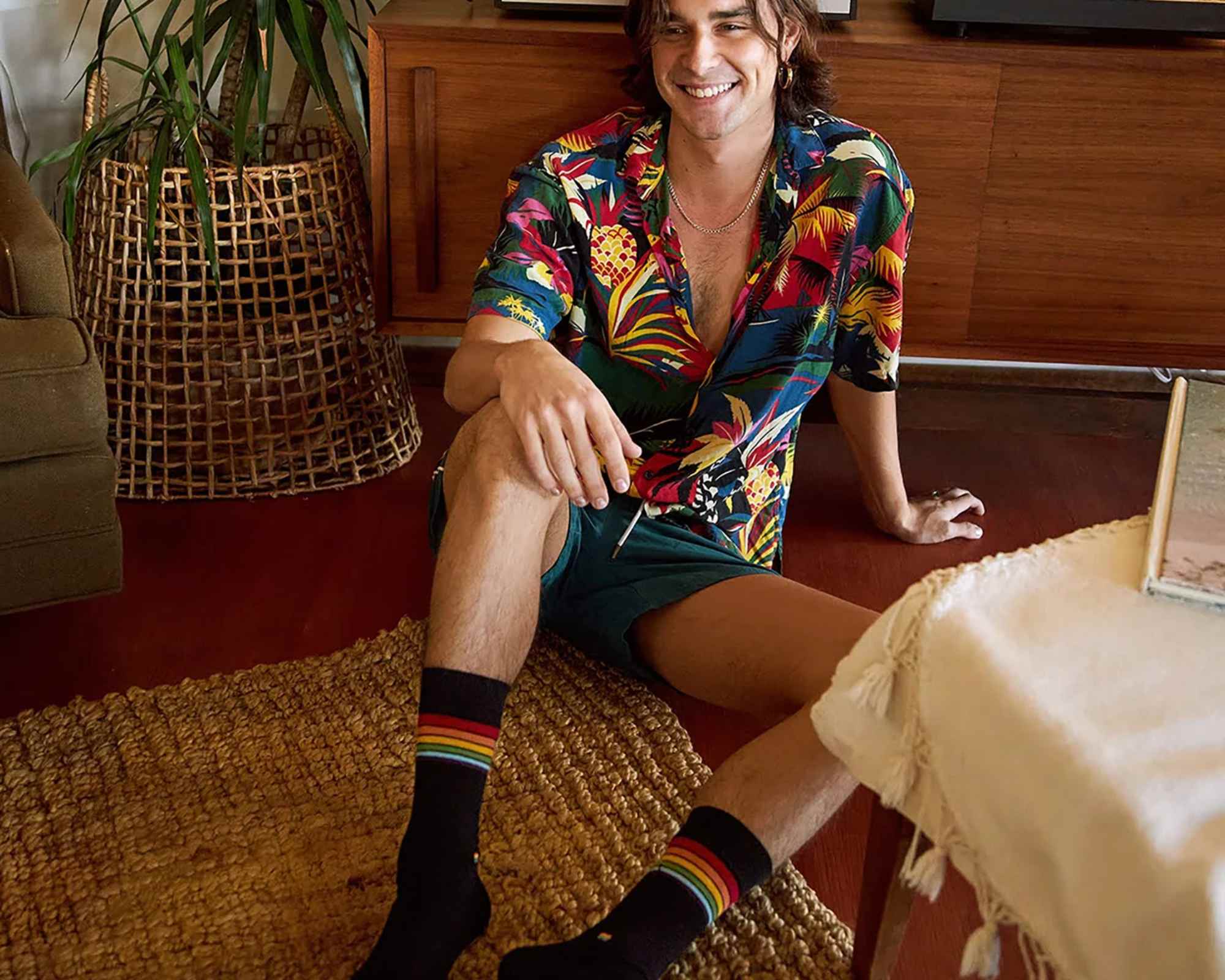 person wearing conscious step socks