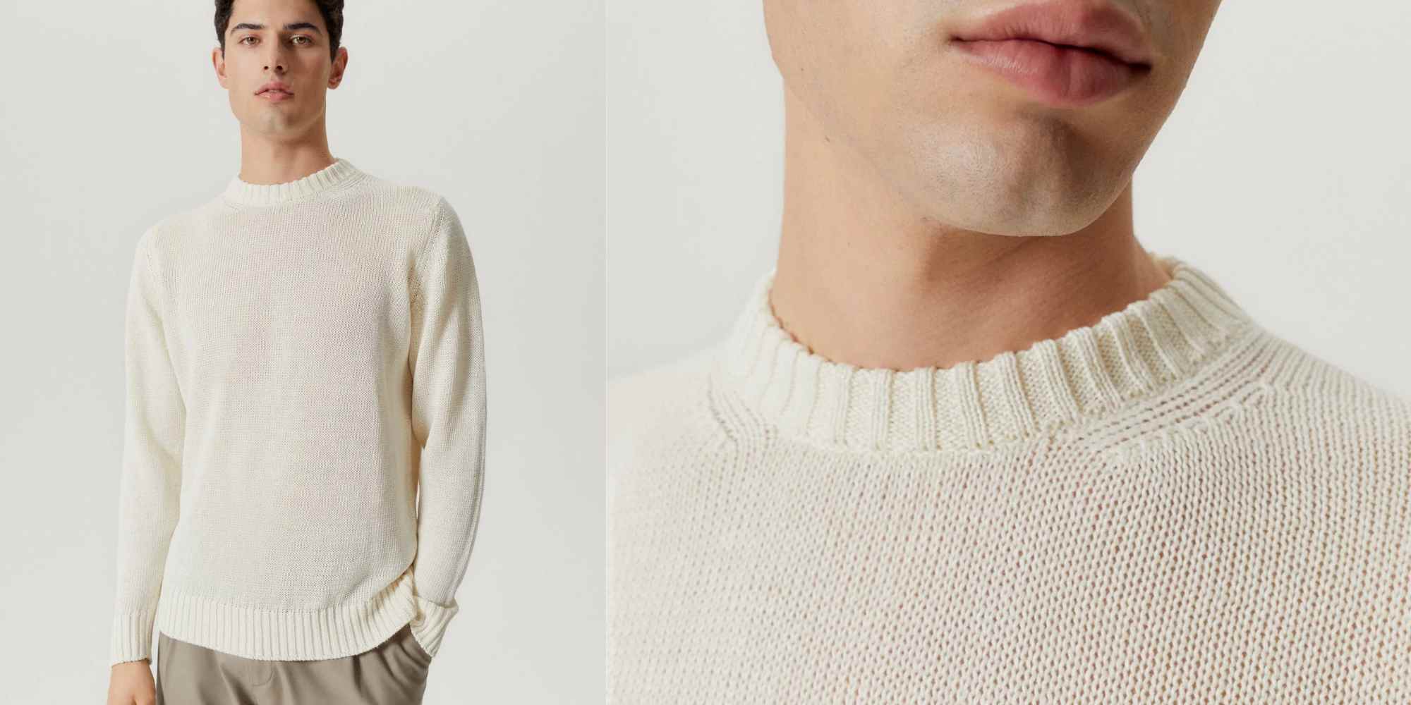 linen sweater from artknit studios