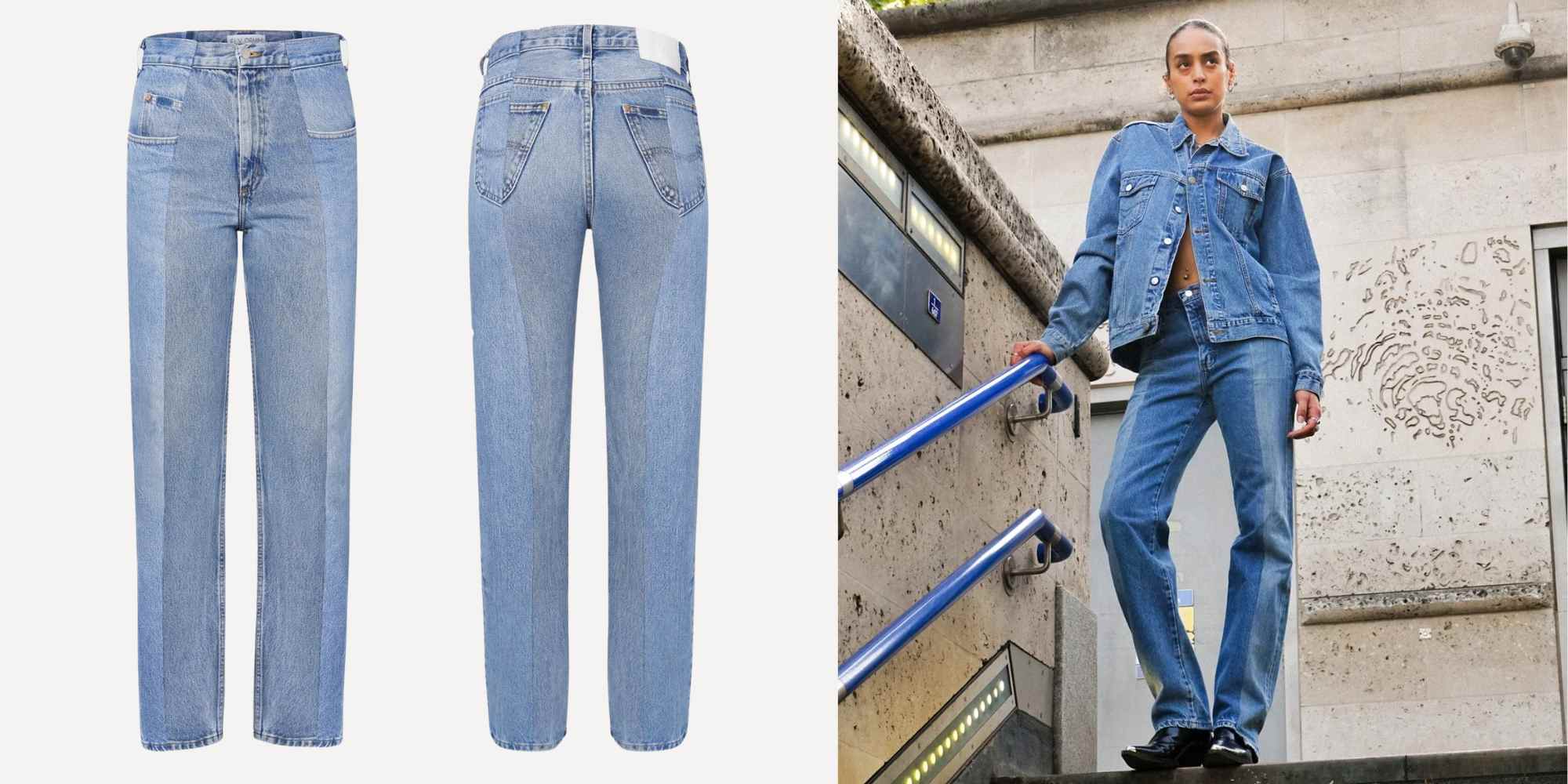 contrast jeans from e.l.v. denim