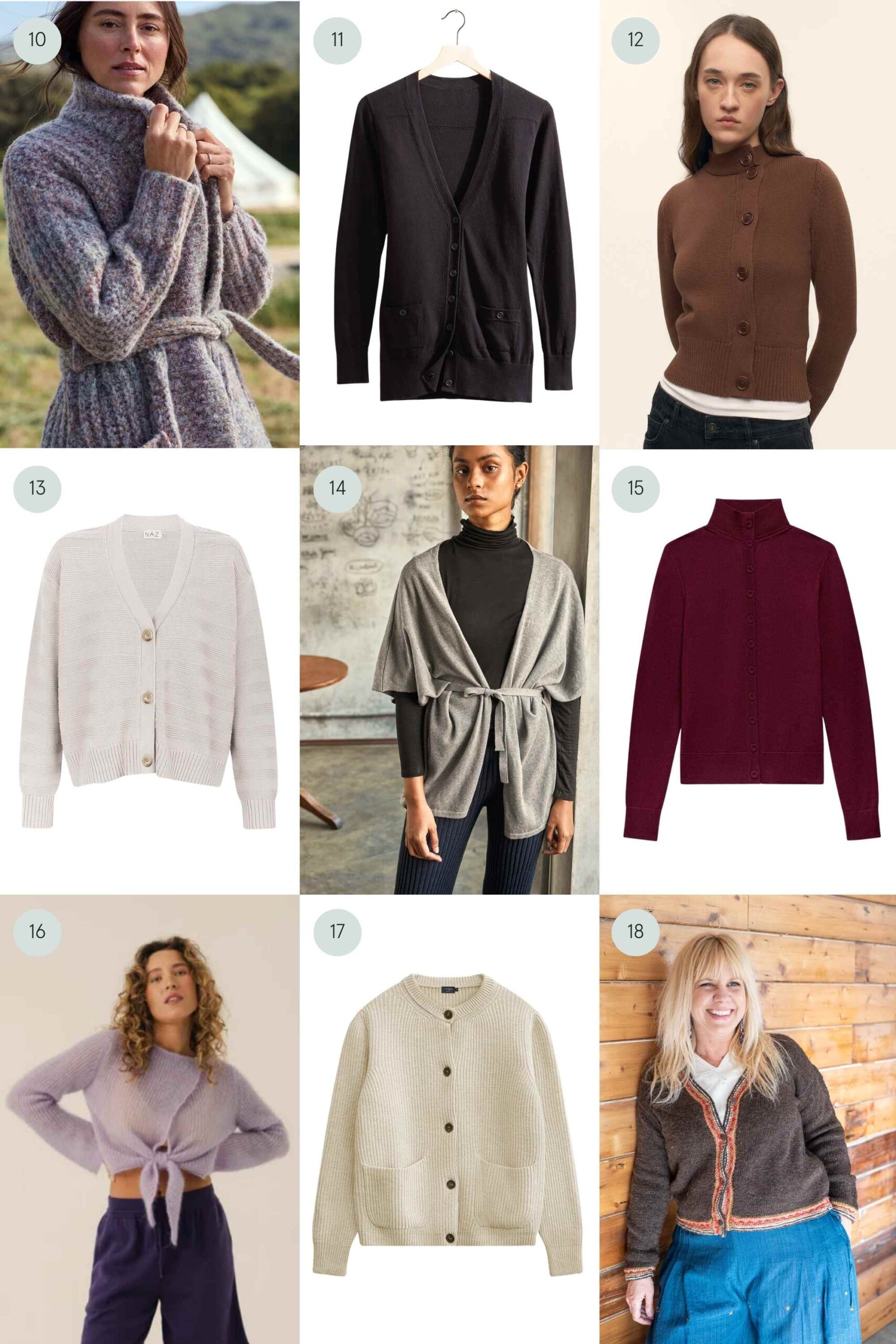 more sustainable cardigans