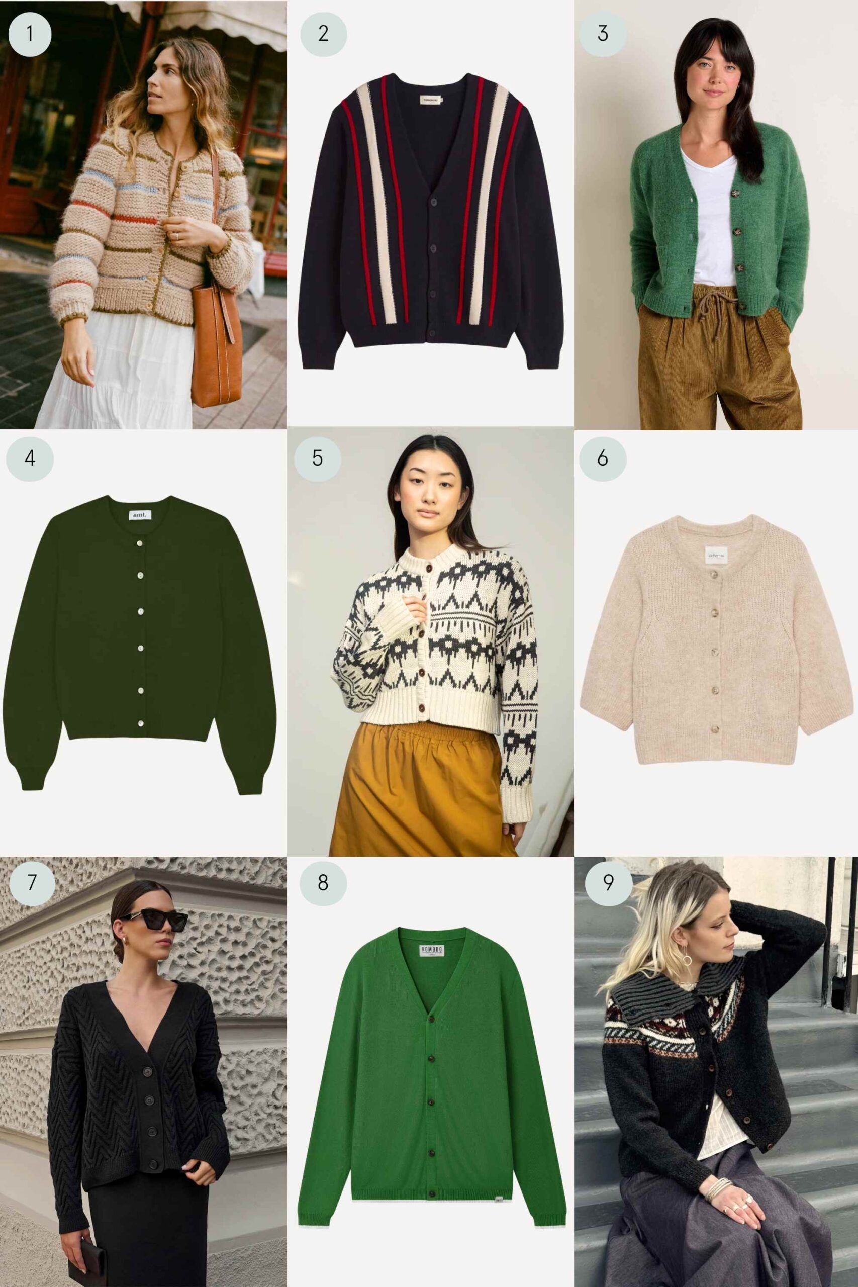 more sustainable cardigans