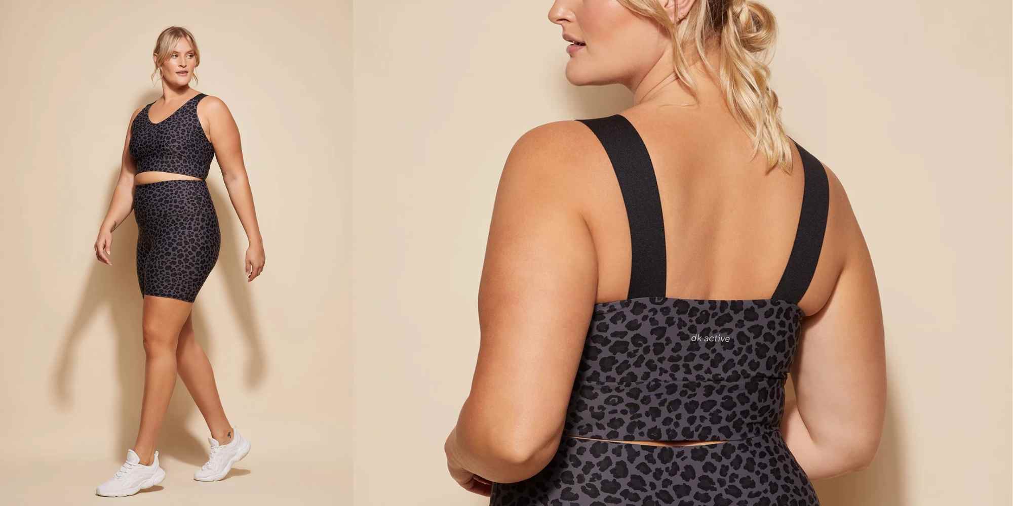 person wearing size inclusive activewear from dkactive