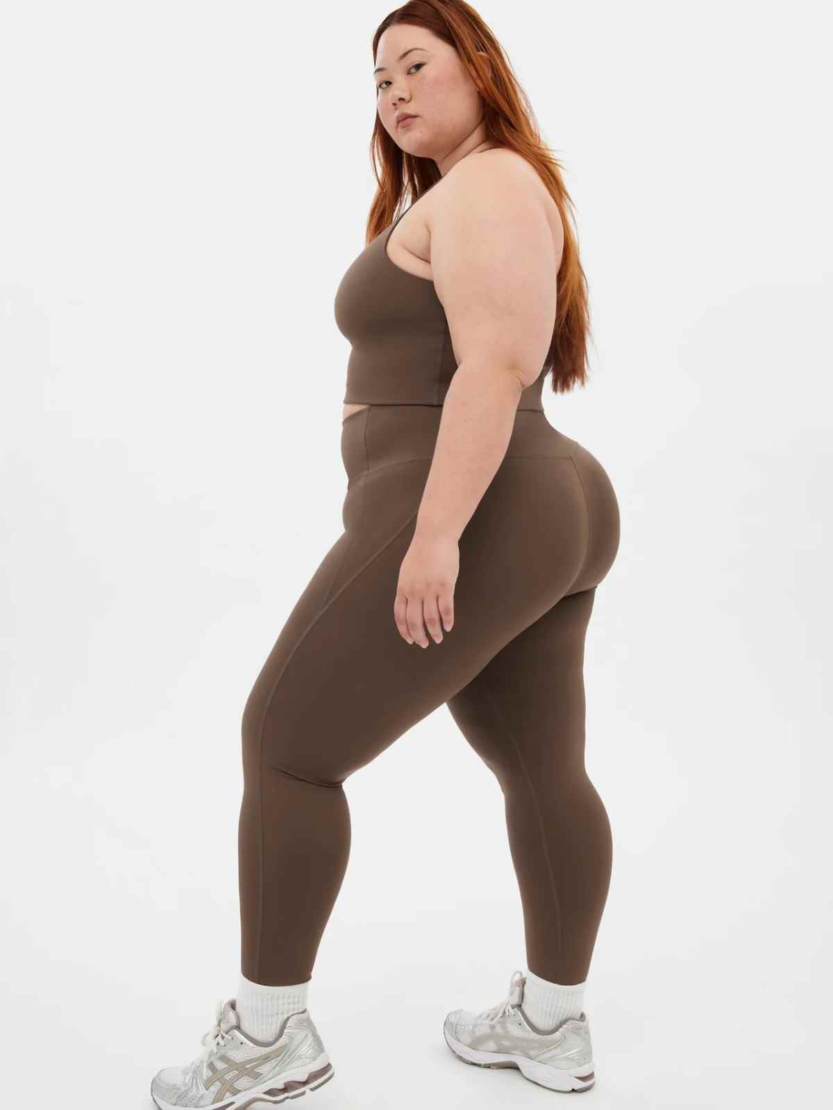 person wearing size inclusive activewear from girlfriend collective