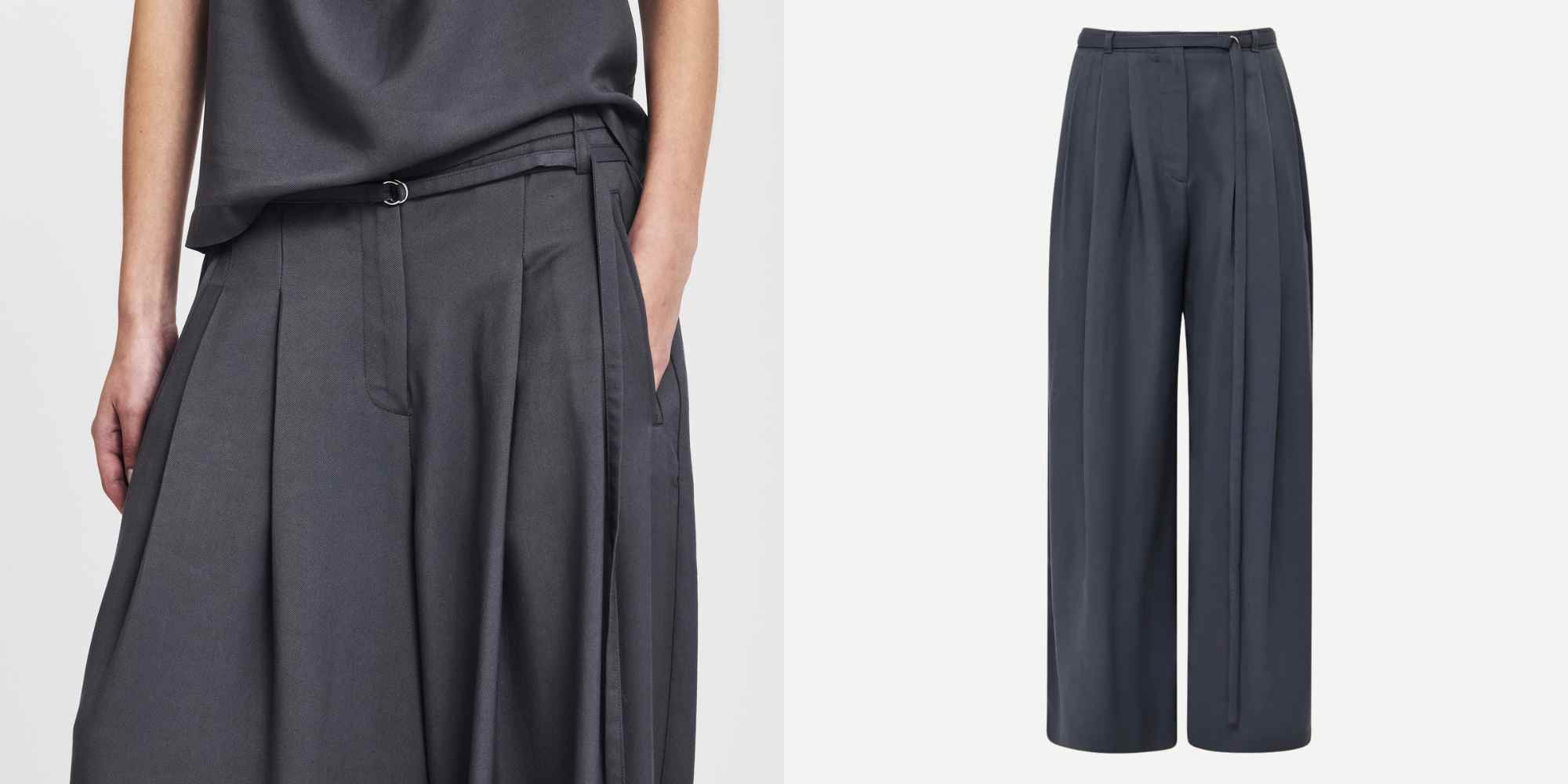 pleated trousers from ninety percent