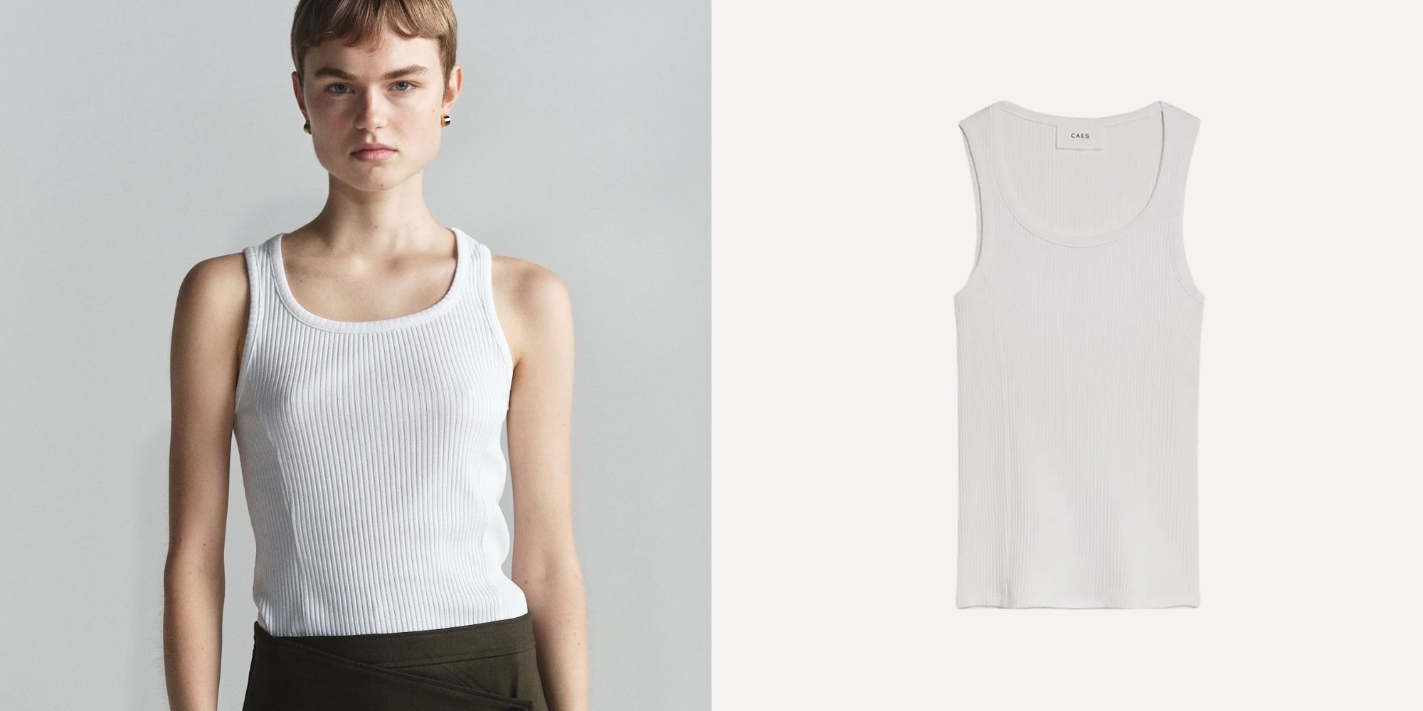 ribbed tank top from caes