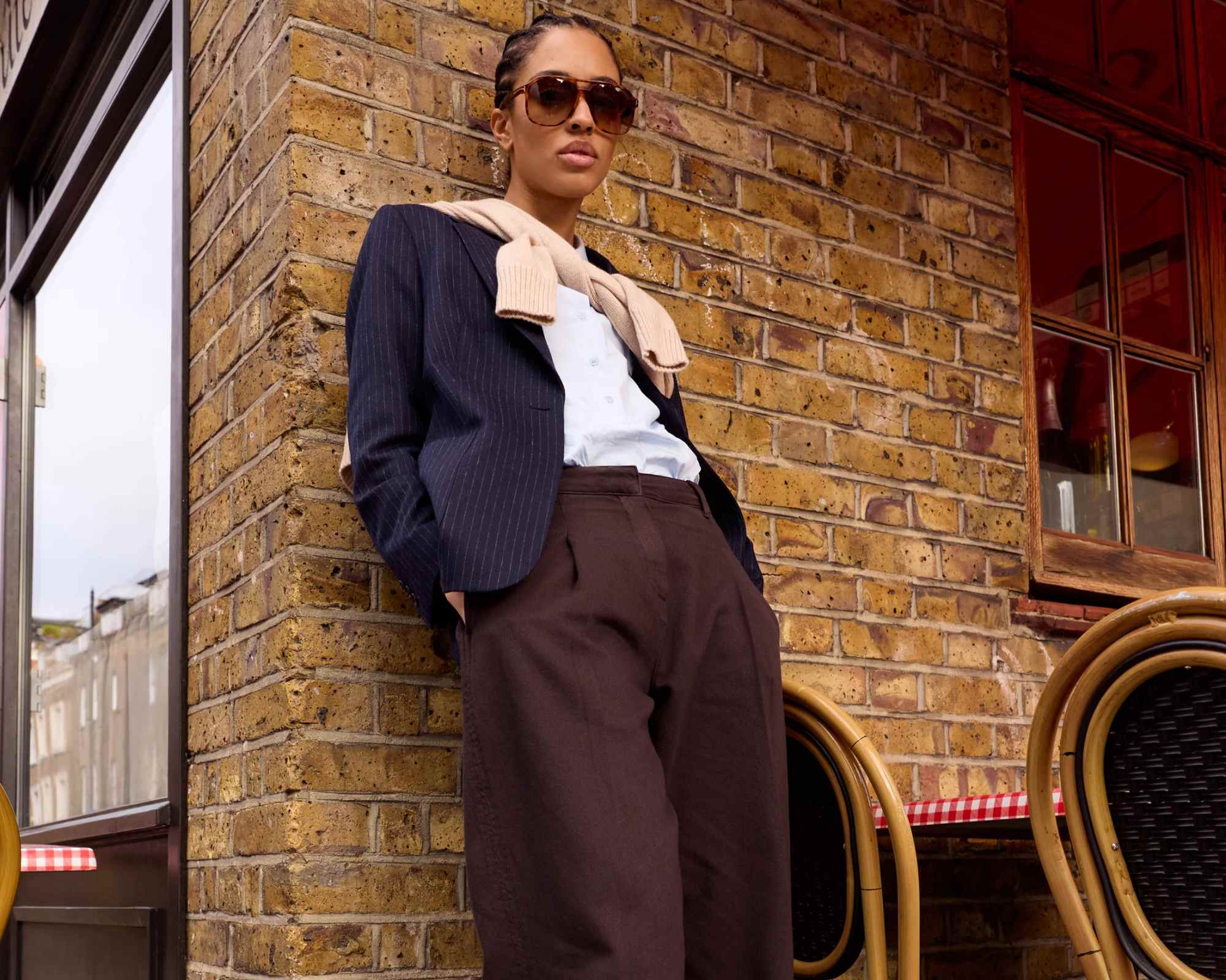 person wearing alternative to sezane outfit from baukjen