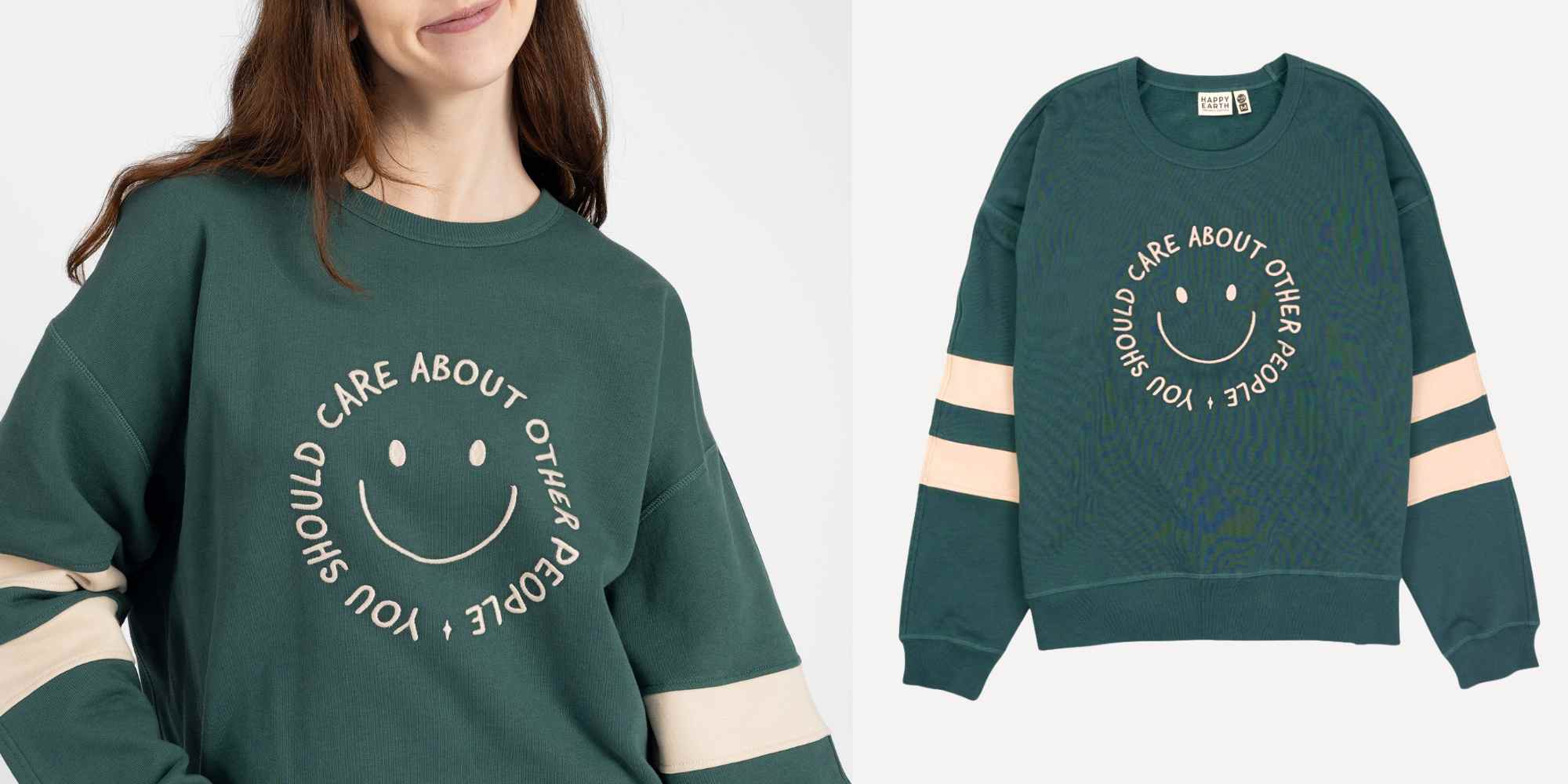 printed sweatshirt from happy earth
