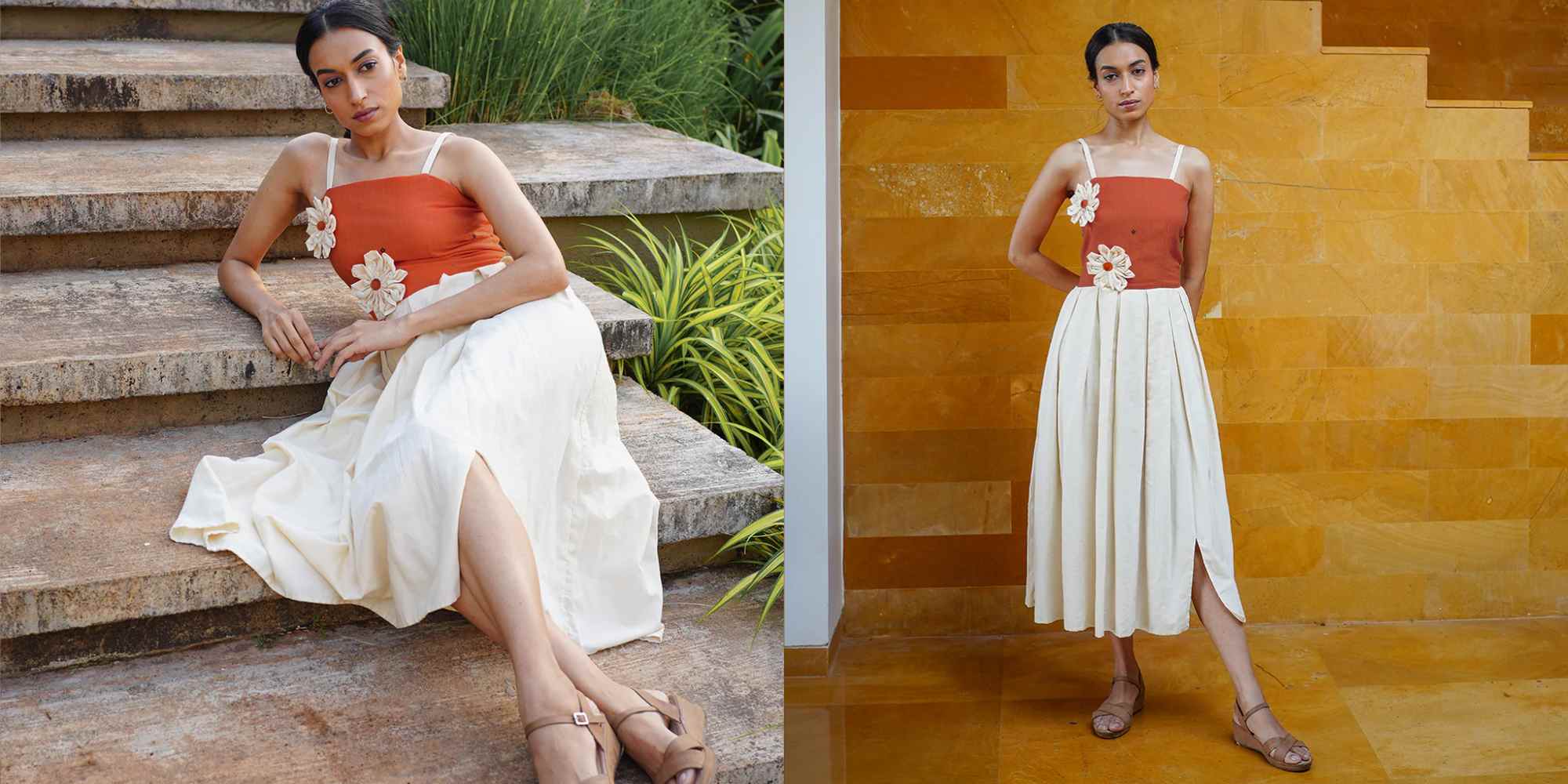 appliqued wedding guest dress from jiwya
