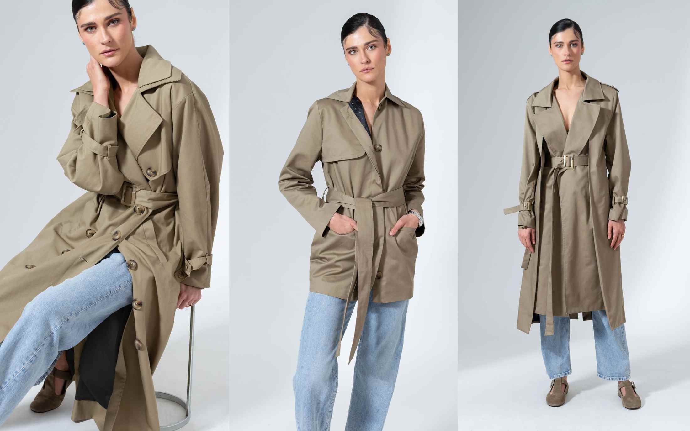 beige trench coats from bastet noir