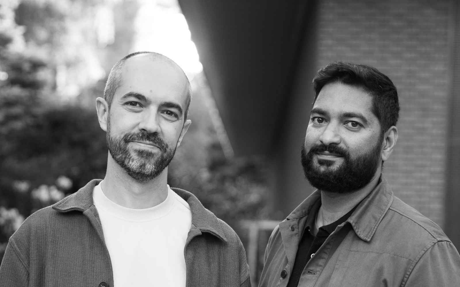 black and white portrait of disruptor london co-founders