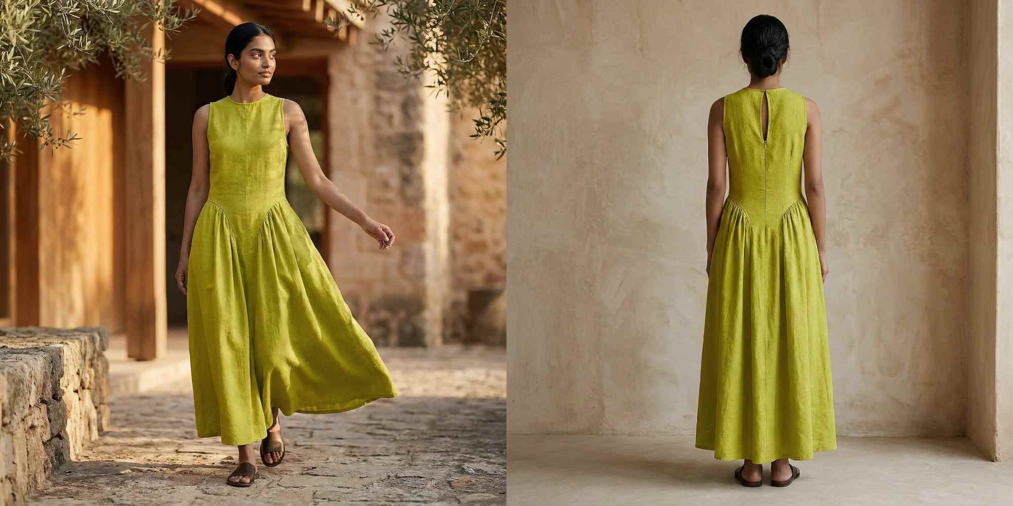 green wedding guest dress from seamsfriendly