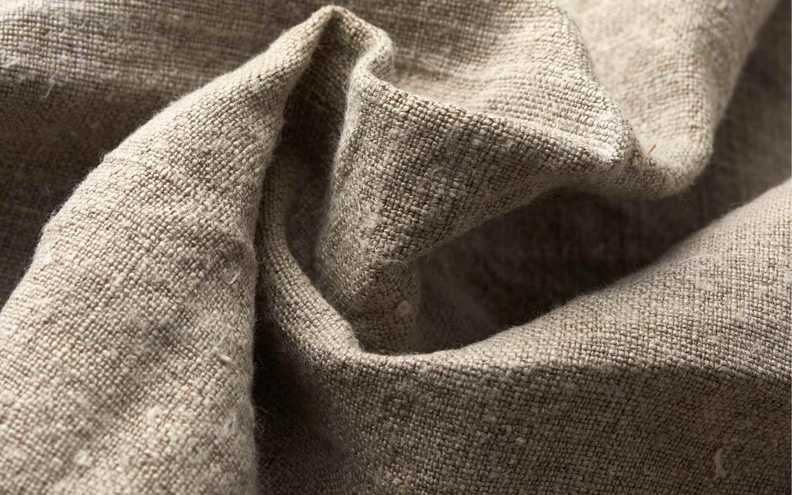 linen fabric close up