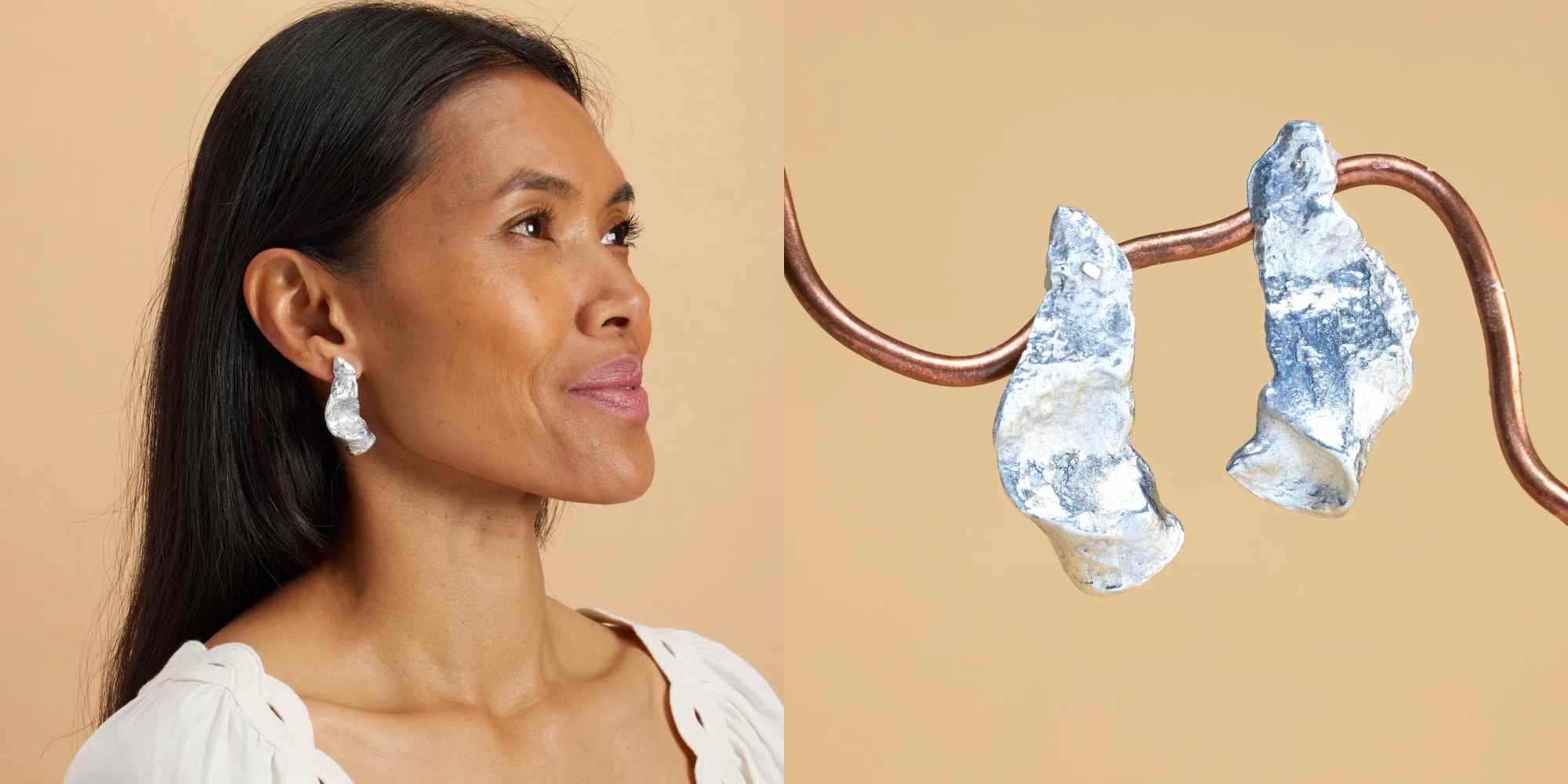 silver earrings from article22
