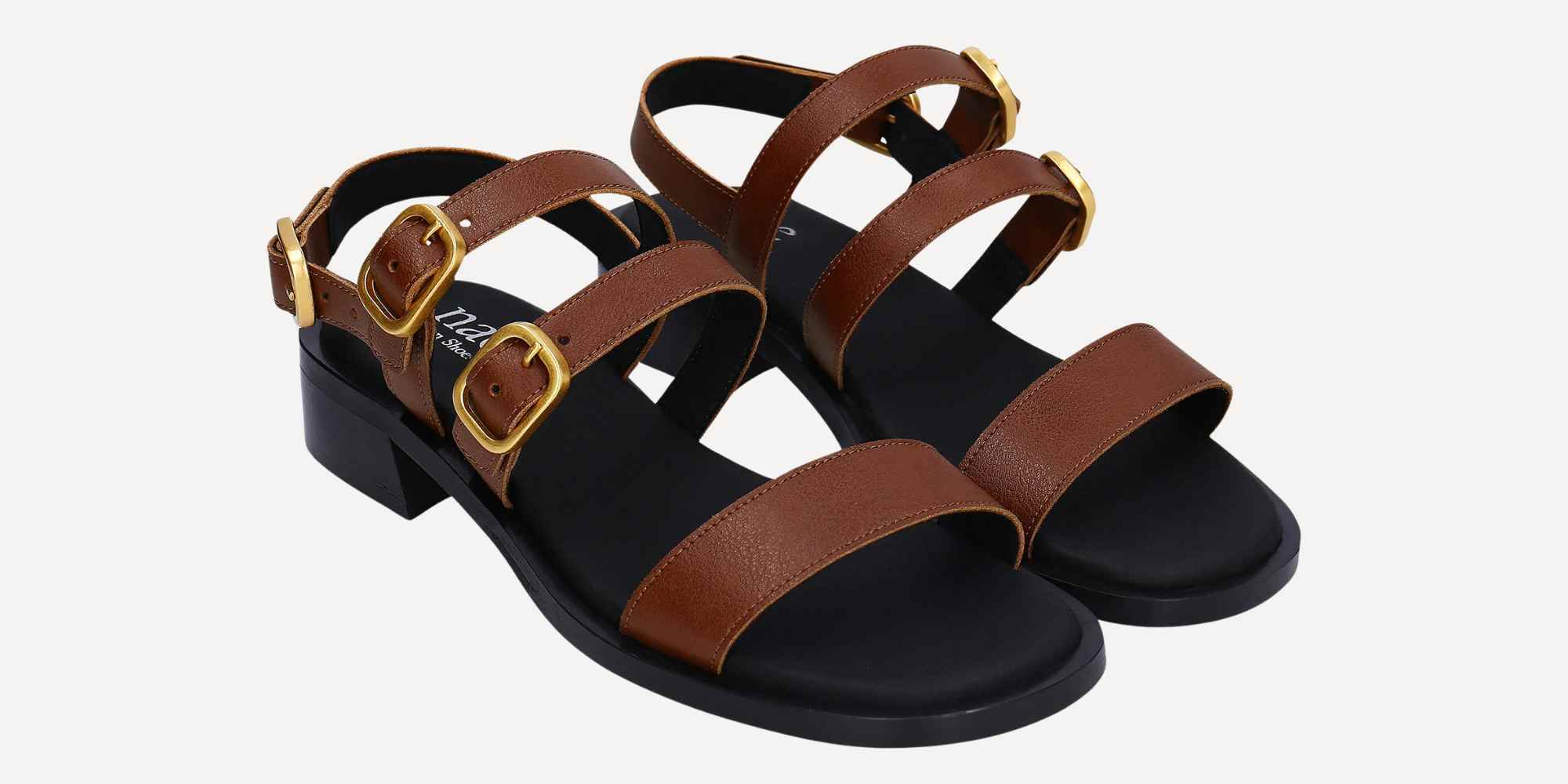 brown vegan sandals from nae
