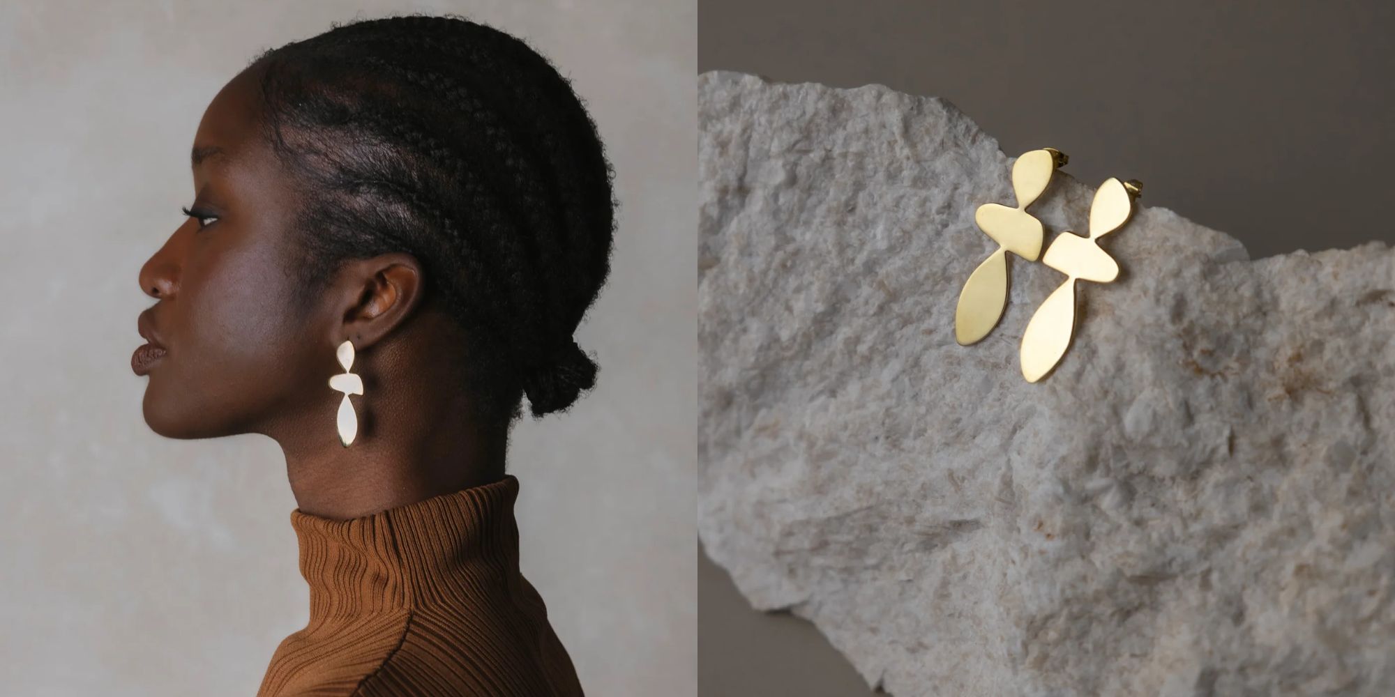 gold-tone earring from jyoti fair works