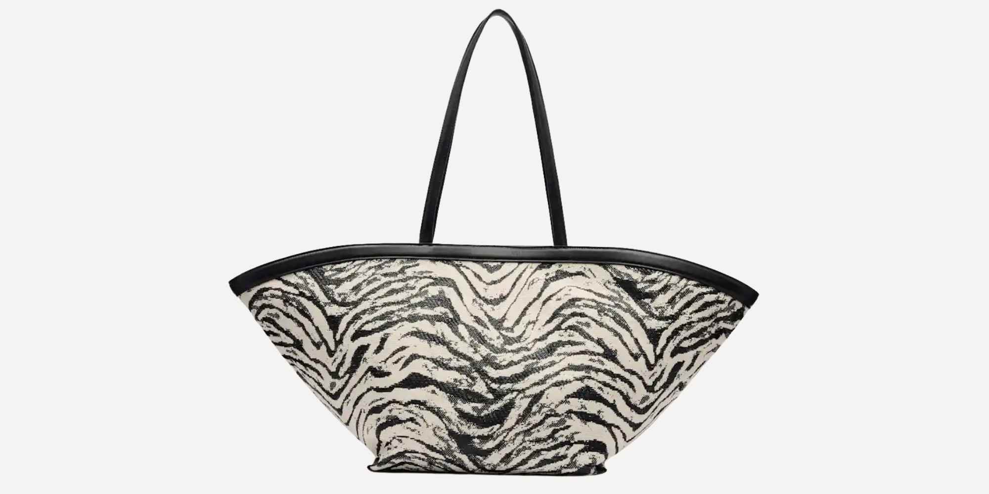 zebra print bag from reformation