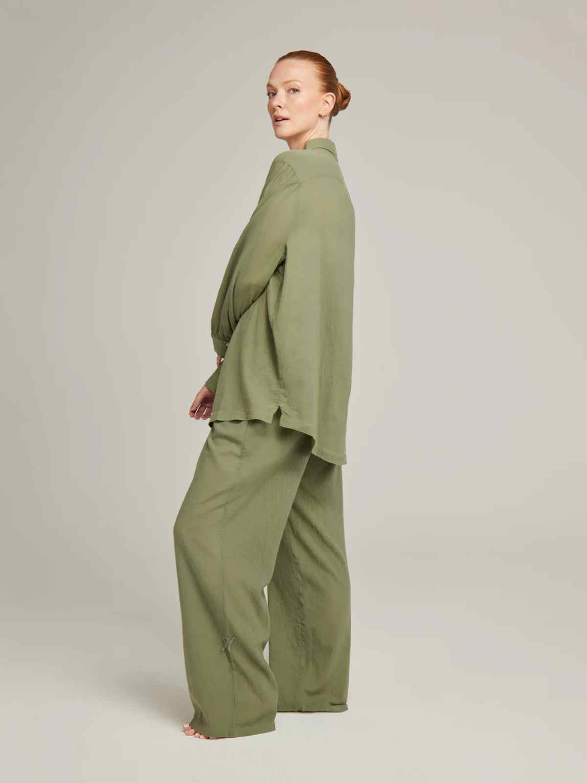green organic cotton outfit from nudea