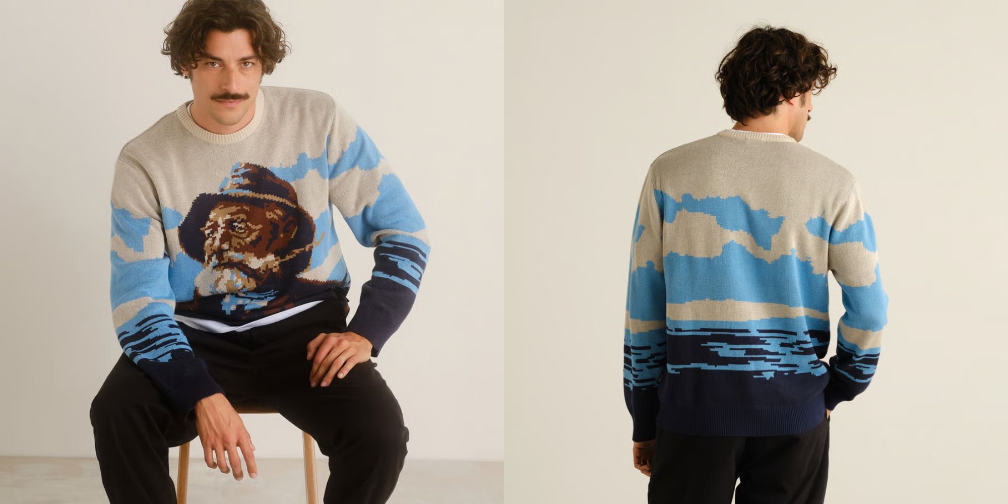 fisherman jacquard sweater from dedicated