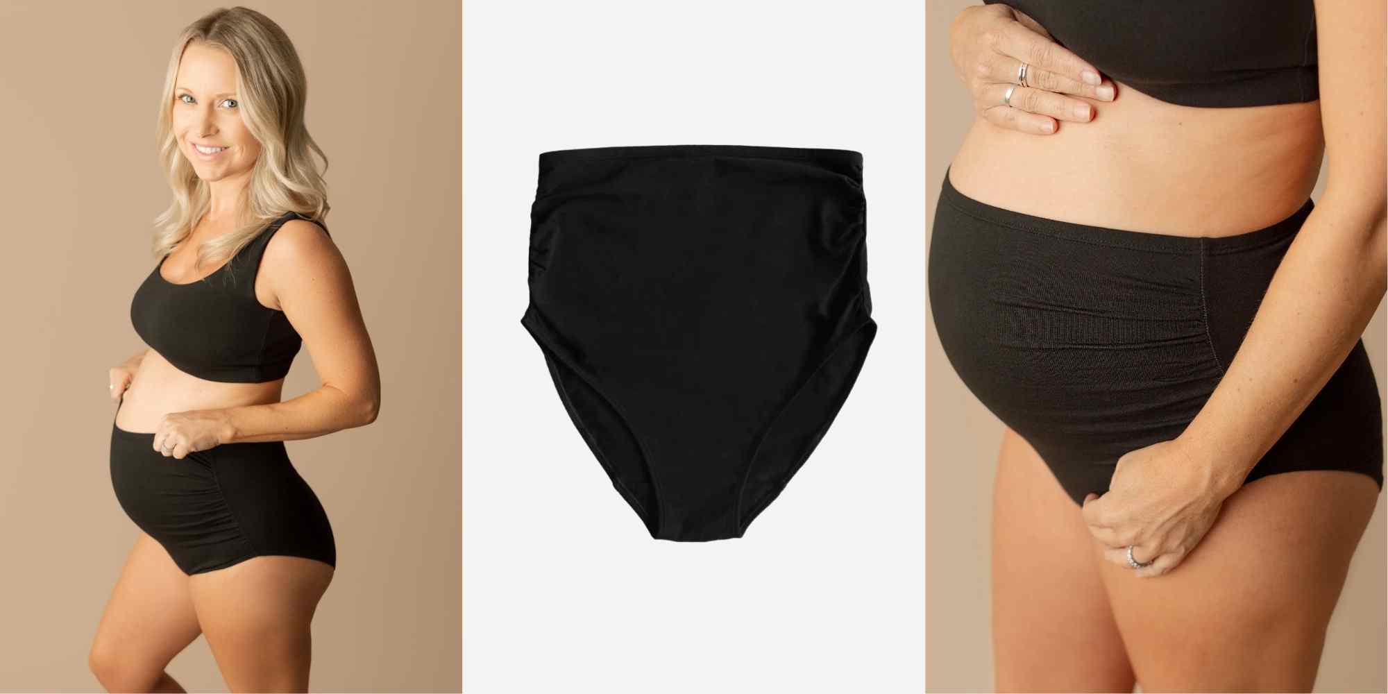 more sustainable maternity pants from q for quinn