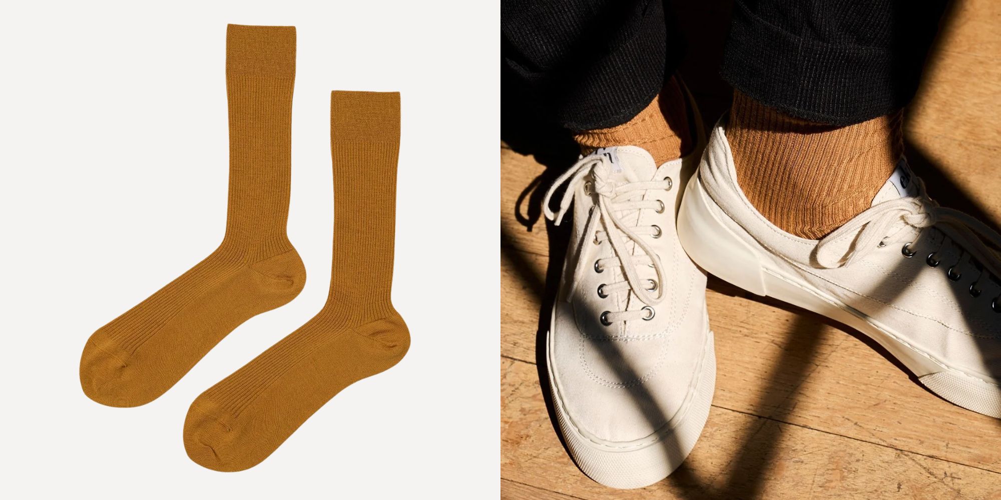 ochre socks from carpasus