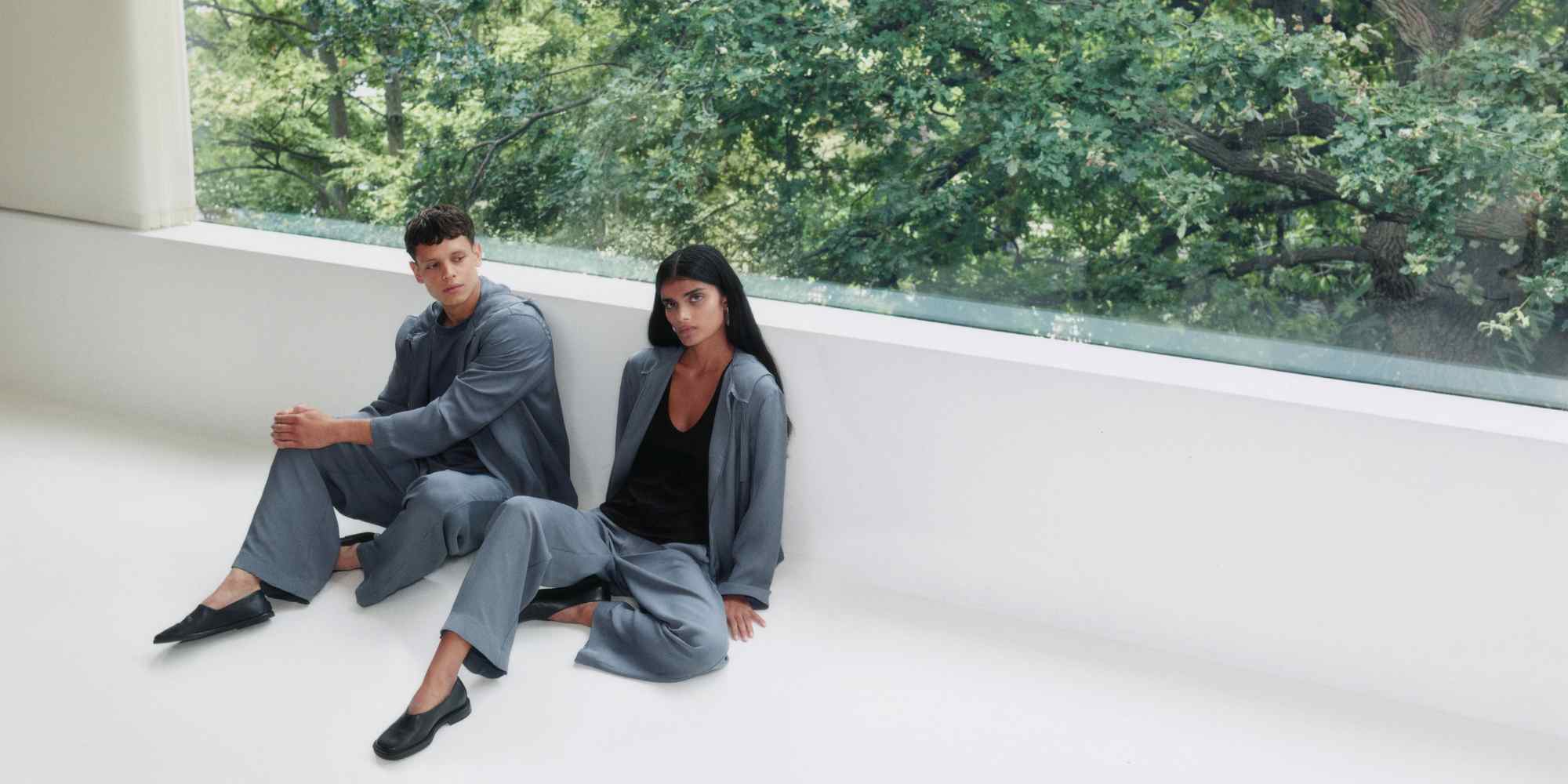 people wearing pangaia's aeoniq collection