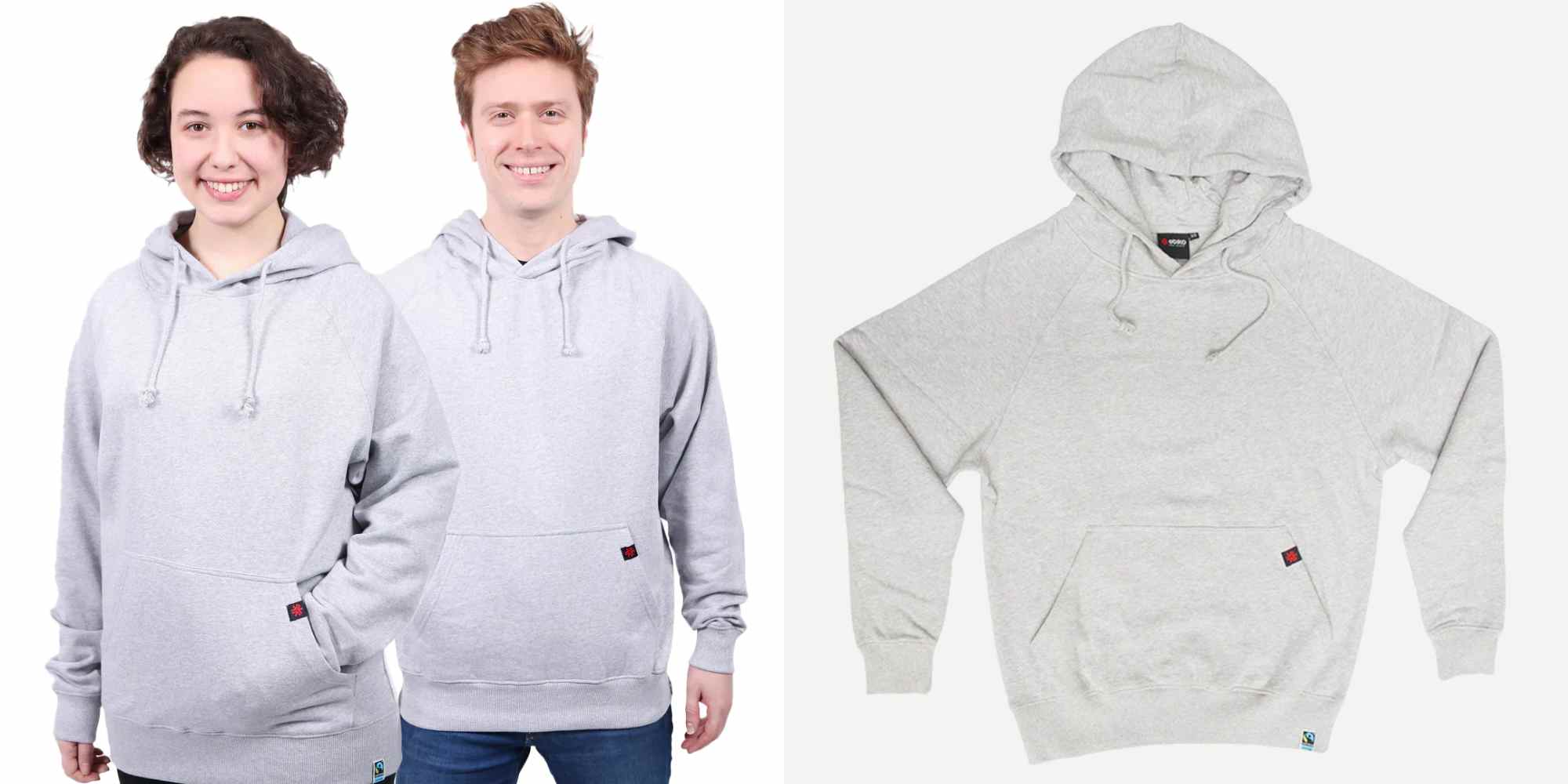 unisex grey hoodie from etiko