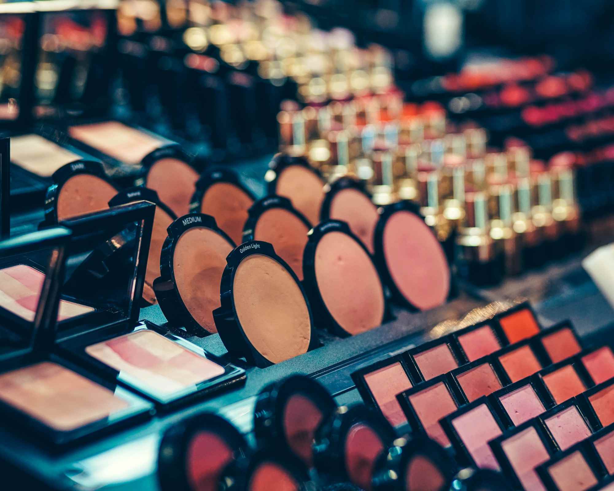 cosmetics in a beauty store