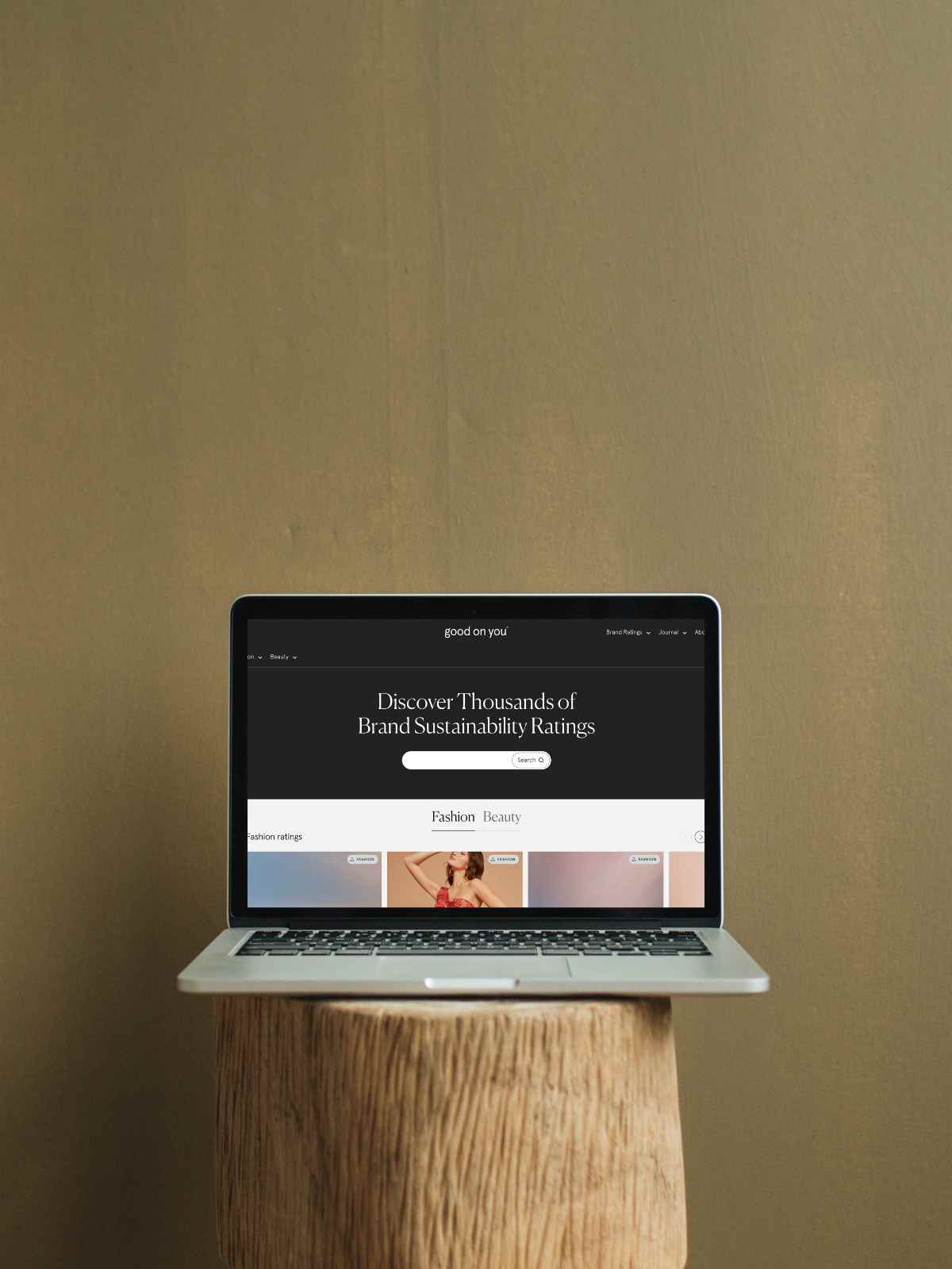laptop showing the good on you directory
