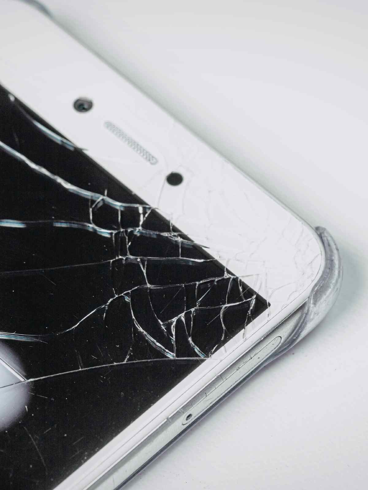 smashed smartphone