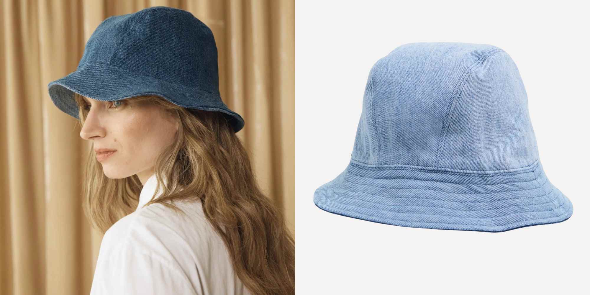 blue denim bucket hat from elv denim