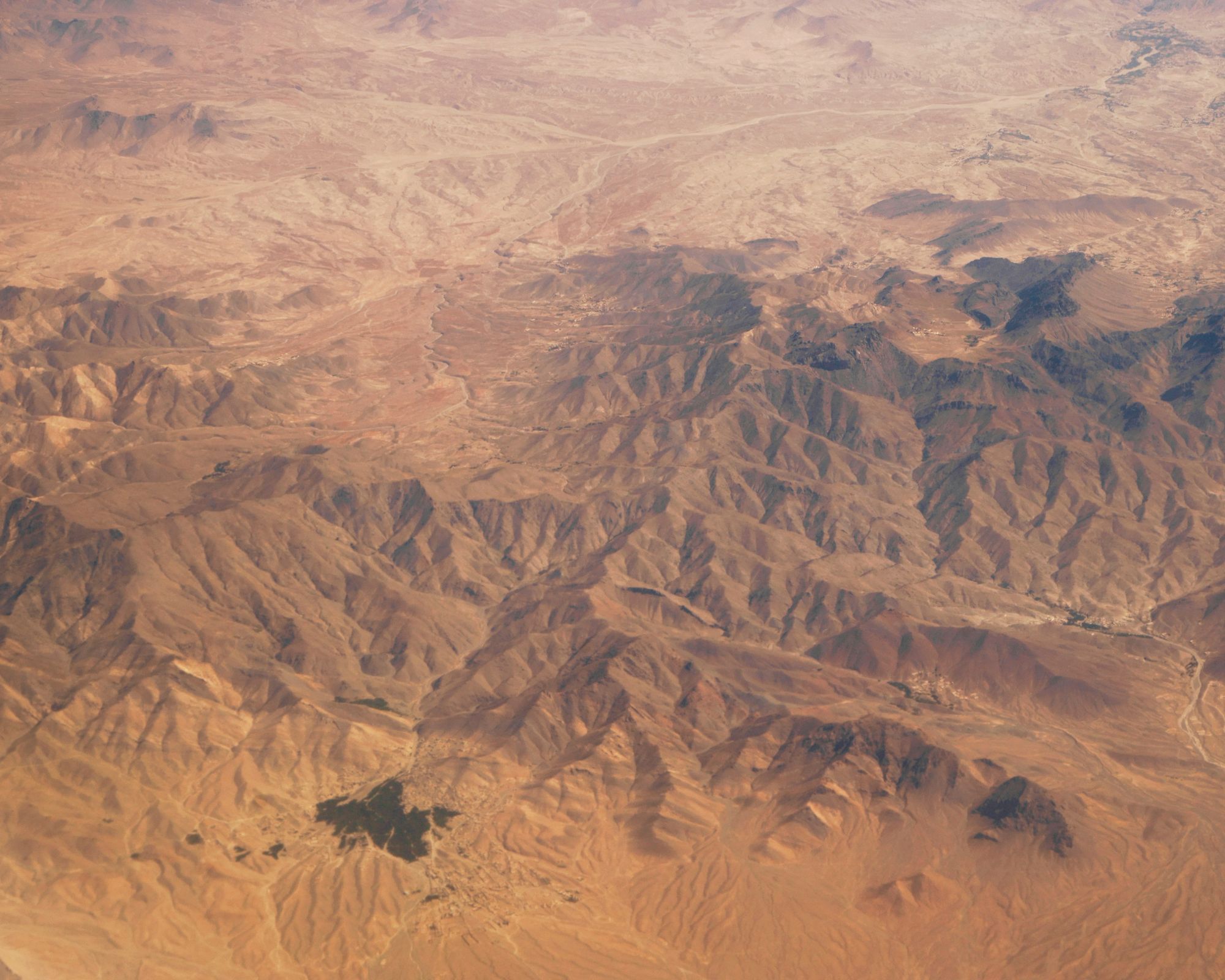 mountains in pakistan seen from above